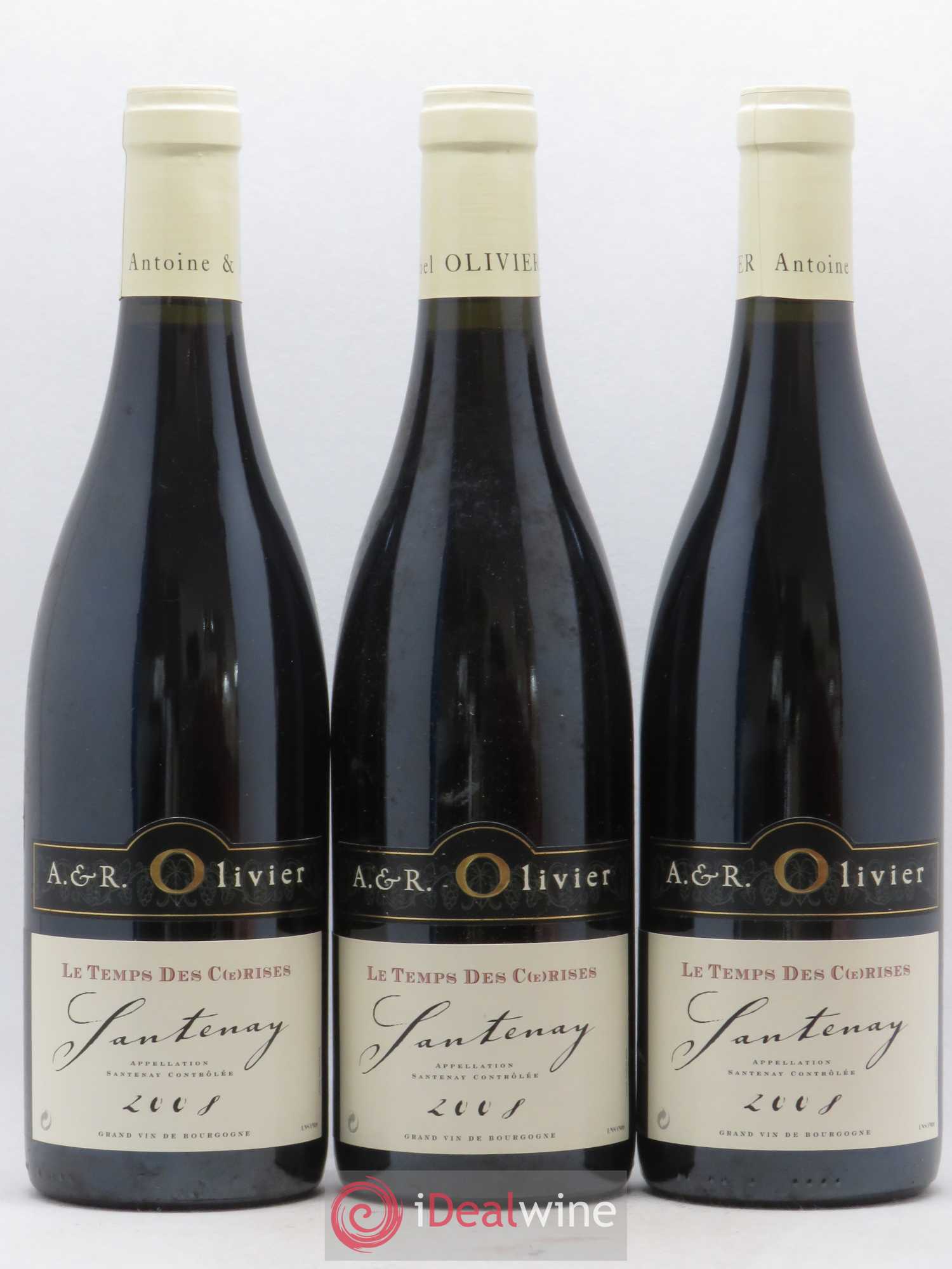 Santenay Le Temps des Cerises A. et R. Olivier 2008 - Posten von 6 Flaschen - 2