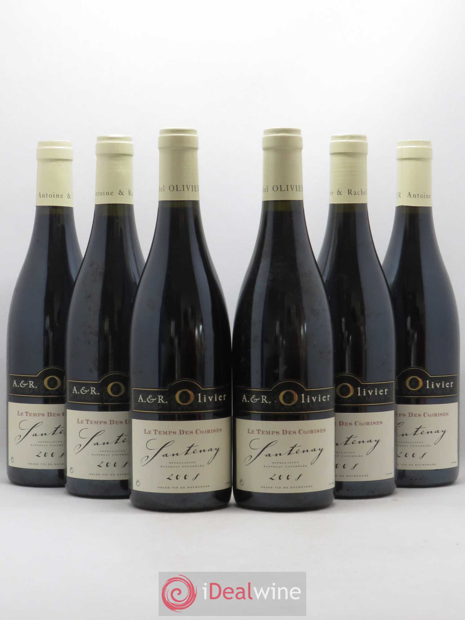 Santenay Le Temps des Cerises A. et R. Olivier 2008 - Posten von 6 Flaschen - 0