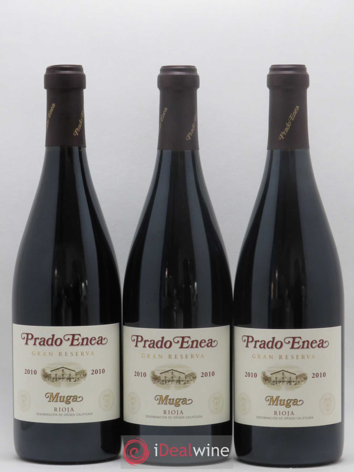Rioja DOCA Gran Reserva Muga Prado Enea 2010 - Lot de 3 bouteilles - 0