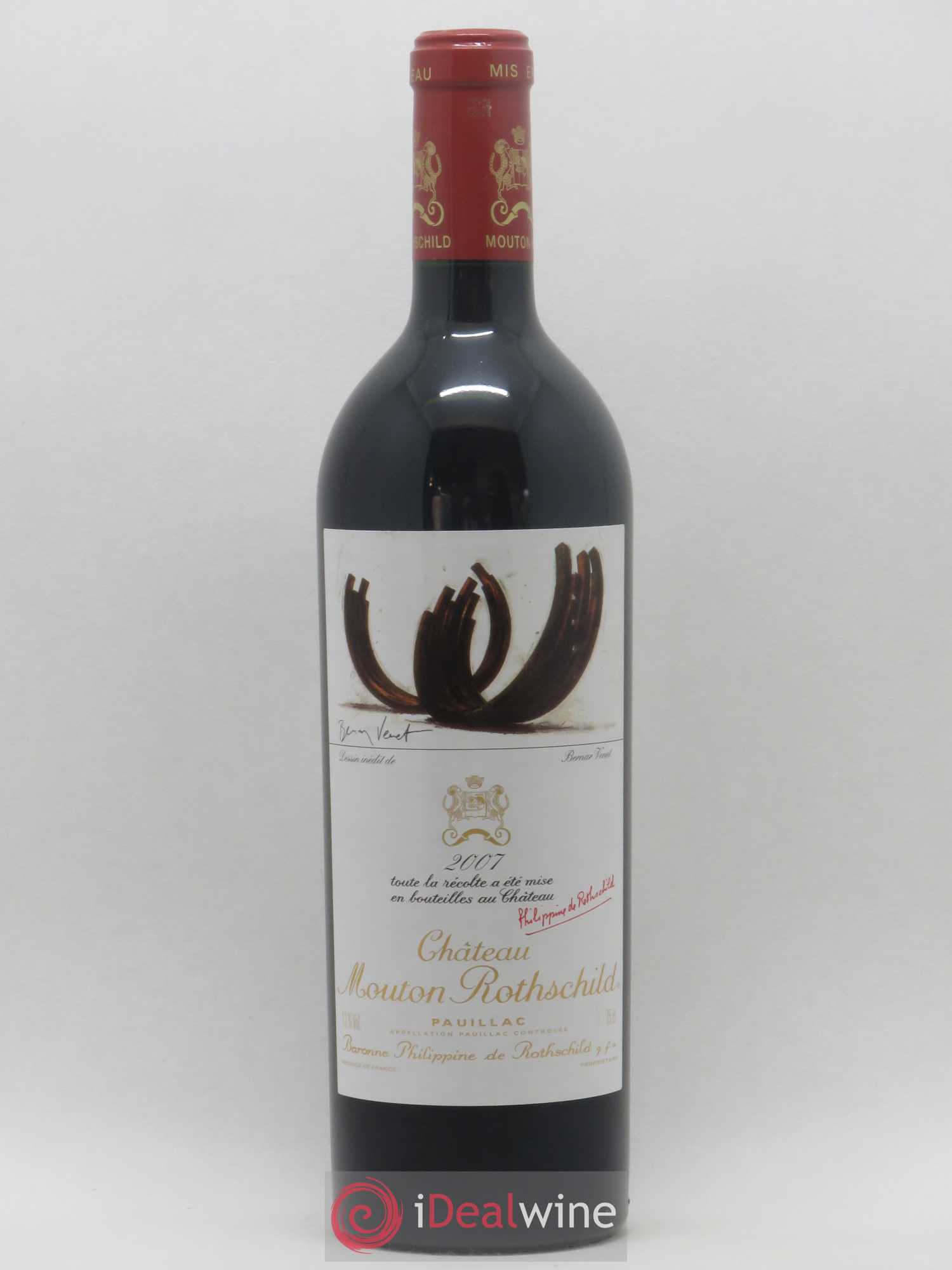 Château Mouton Rothschild 1er Grand Cru Classé 2007 - Lot de 1 bouteille - 0