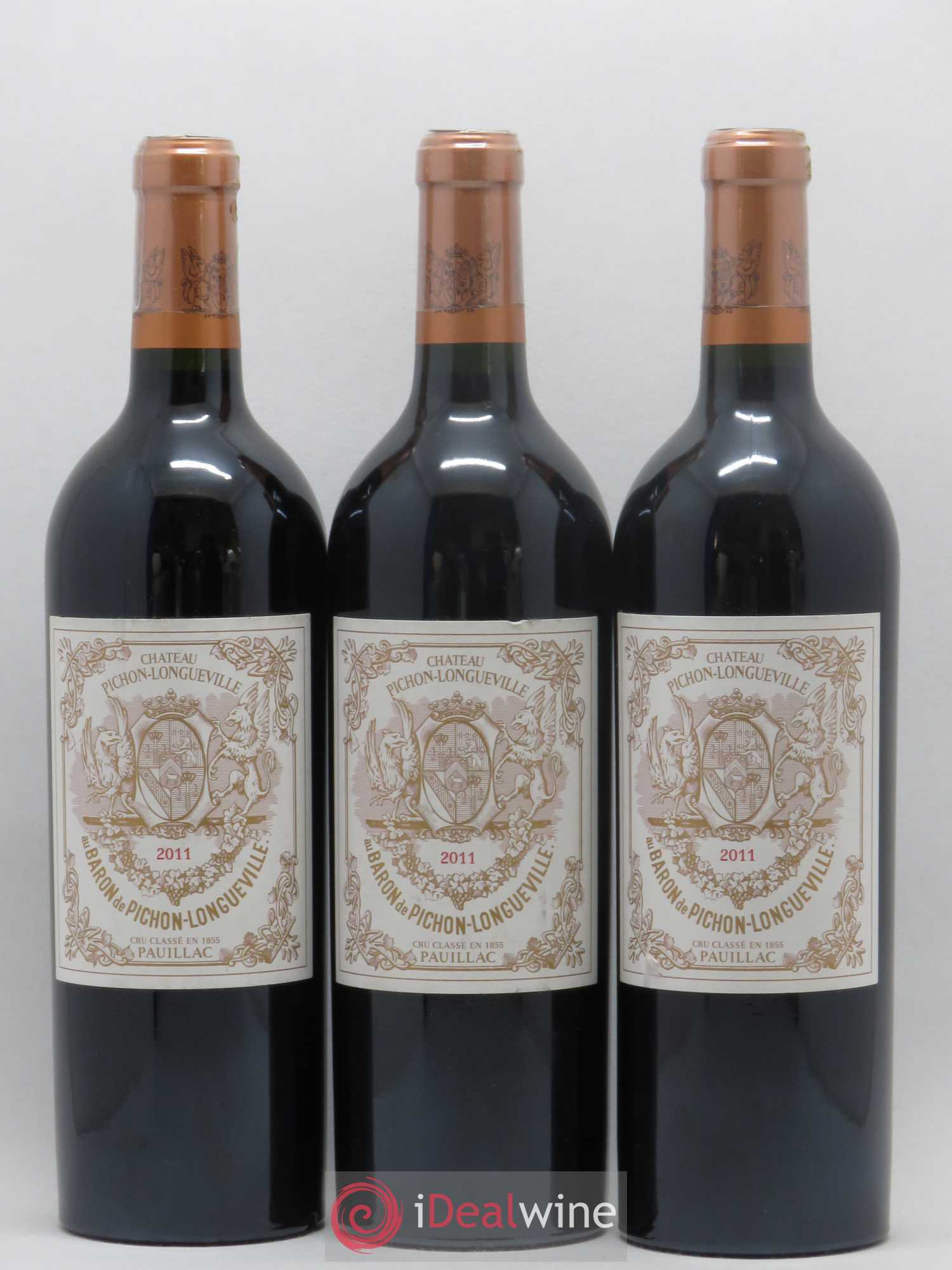 Pichon Longueville Baron 2ème Grand Cru Classé 2011 - Lot de 3 bouteilles - 0