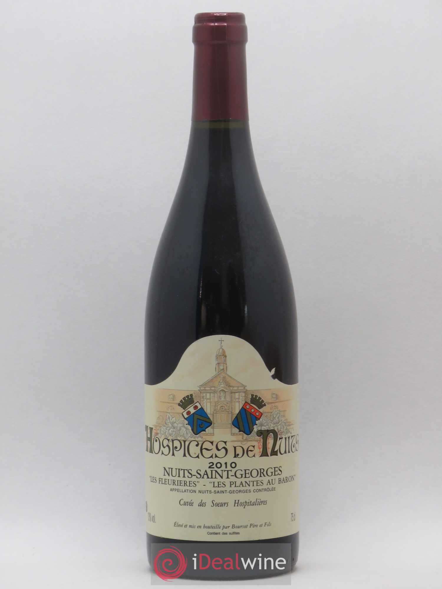 Nuits-Saint-Georges Les Fleurières Les Plantes Au Baron Cuvée des Soeurs Hospitalières Hospices de Nuits 2010 - Posten von 1 Flasche - 0