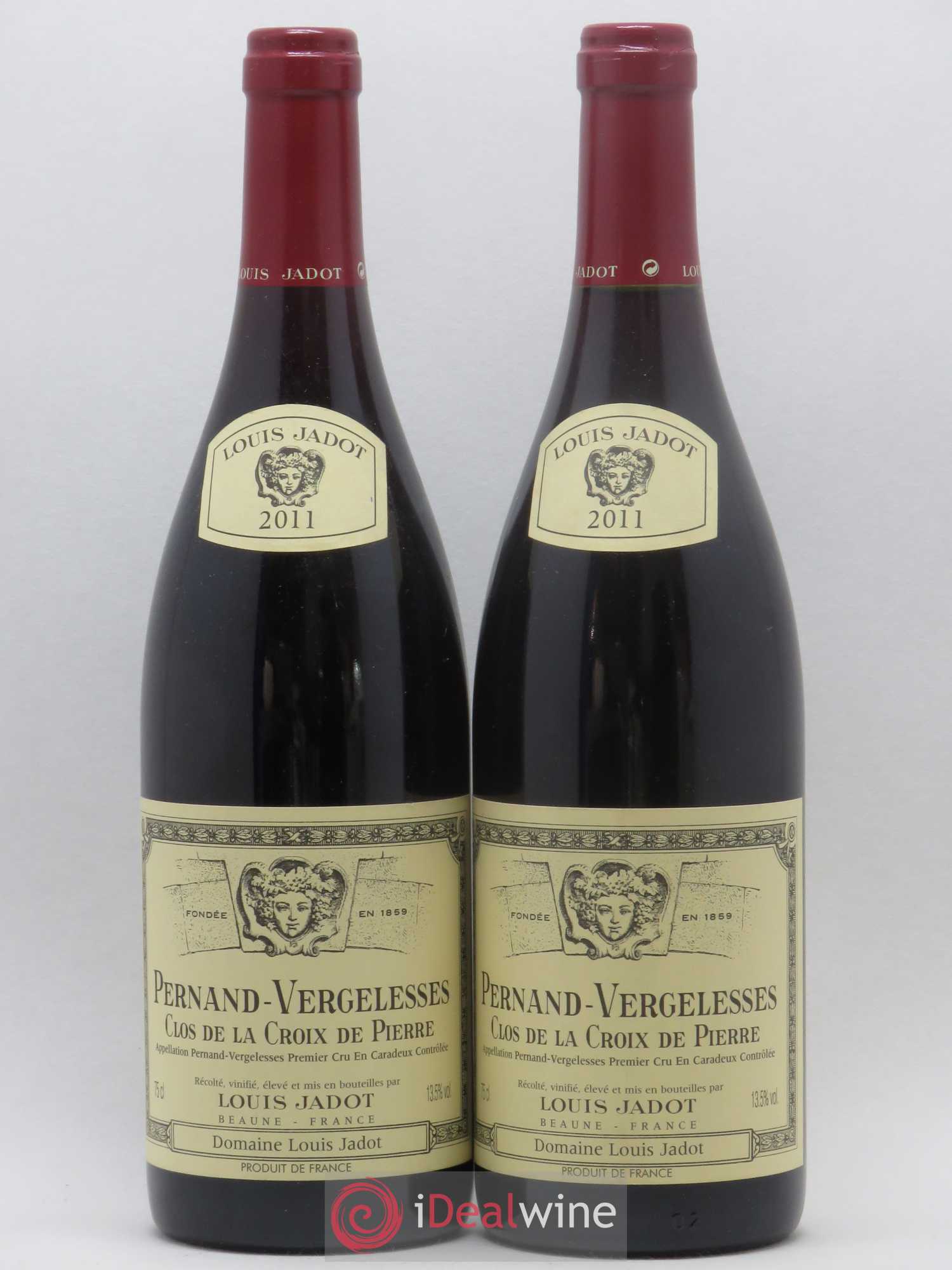 Pernand-Vergelesses 1er Cru En Caradeux Clos de la Croix de Pierre Héritiers Louis Jadot (Domaine des) - Louis Jadot 2011 - Lot de 2 bouteilles - 0