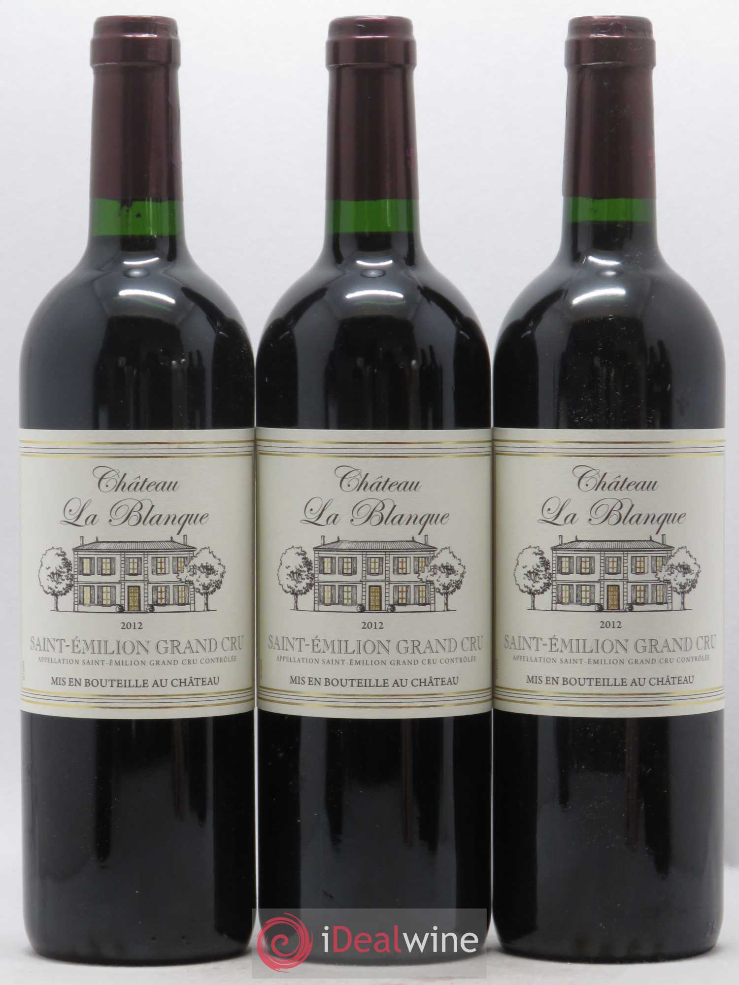 Saint-Émilion Grand Cru Château la Blanque 2012 - Lot de 6 bouteilles - 1