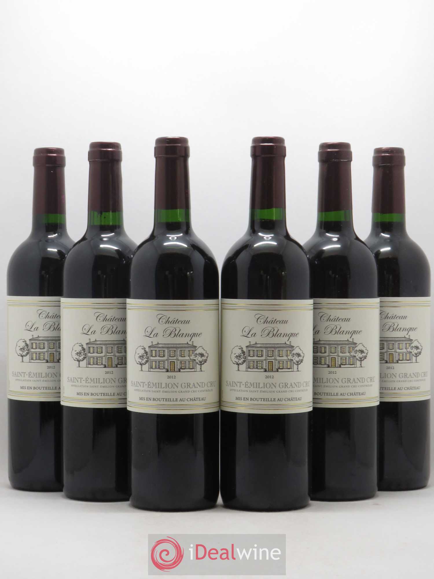 Saint-Émilion Grand Cru Château la Blanque 2012 - Lot de 6 bouteilles - 0