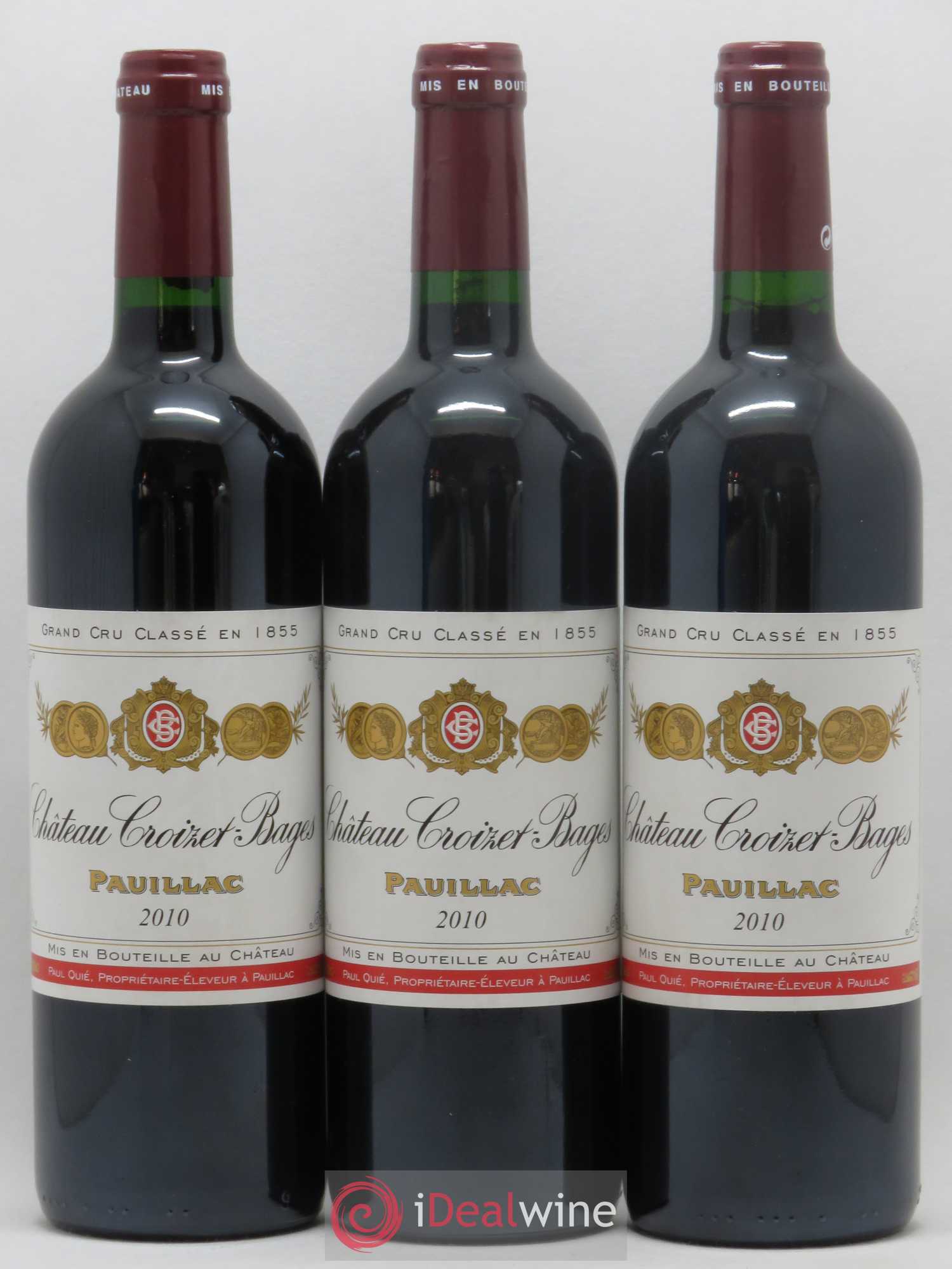 Château Croizet Bages 5ème Grand Cru Classé 2010 - Lot de 6 bouteilles - 1