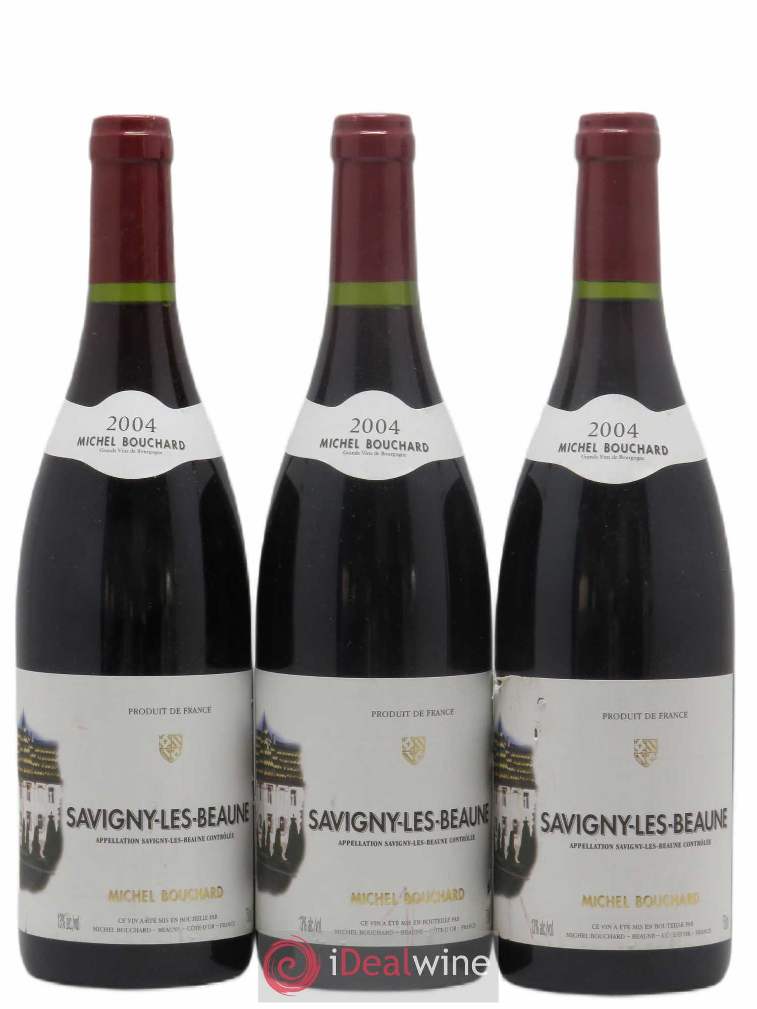 Savigny-lès-Beaune Michel Bouchard 2004 - Lot de 3 bouteilles - 0