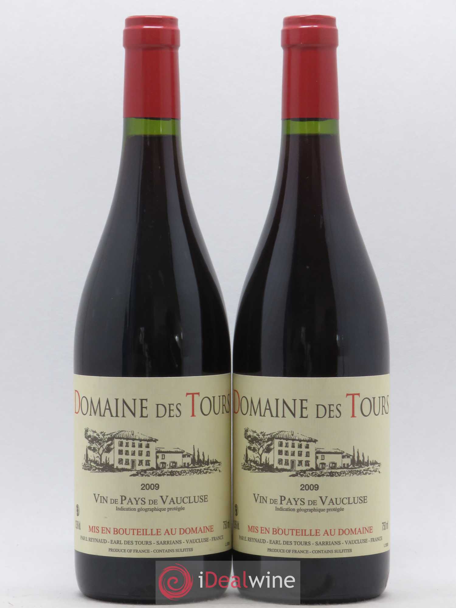 Vaucluse (Vin de Pays de Vaucluse) Domaine des Tours Emmanuel Reynaud 2009 - Lot de 2 bouteilles - 0