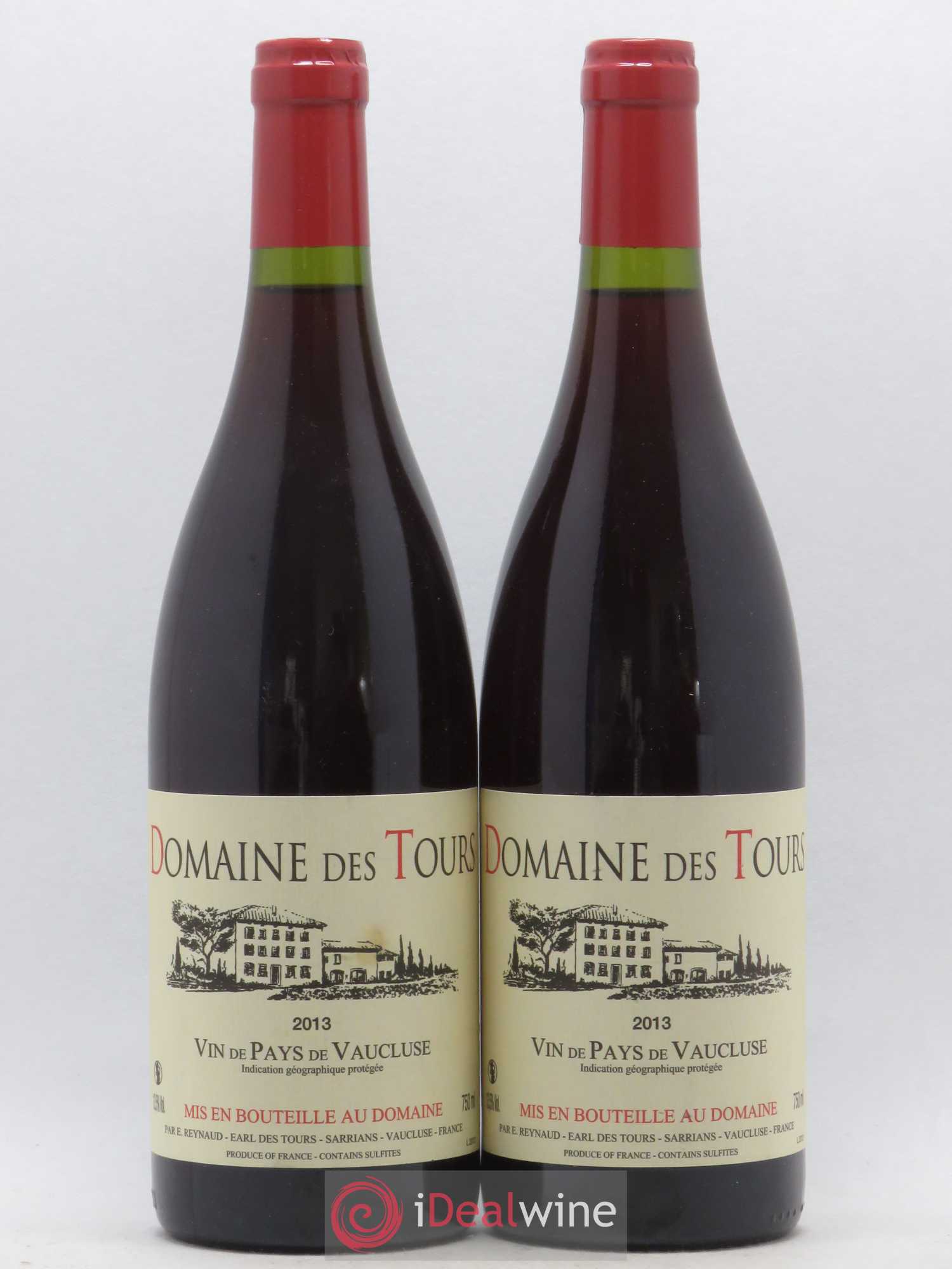 Vaucluse (Vin de Pays de Vaucluse) Domaine des Tours Emmanuel Reynaud 2013 - Lot de 2 bouteilles - 0
