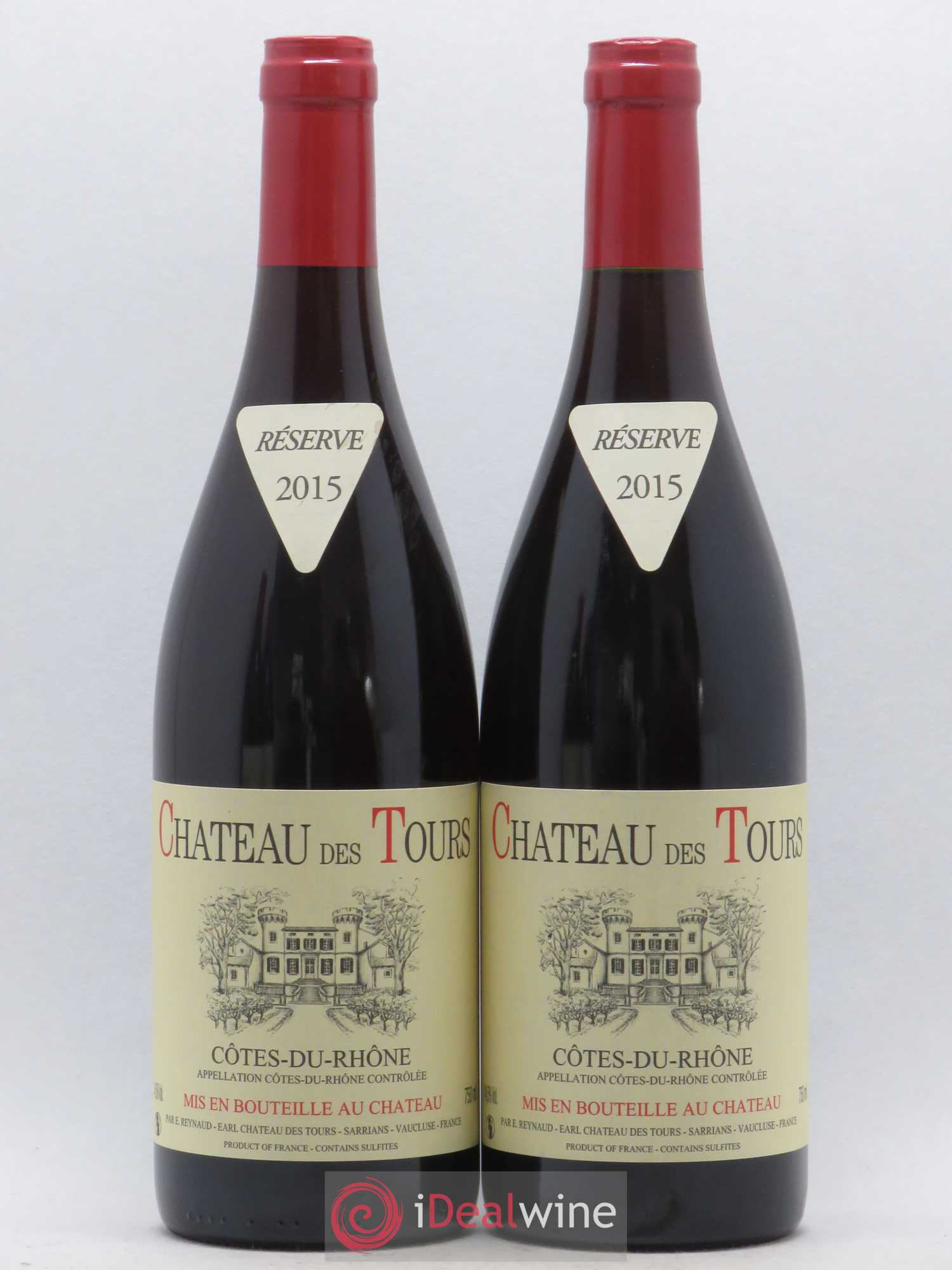 Côtes-du-Rhône Château des Tours Emmanuel Reynaud 2015 - Lot de 2 bouteilles - 0
