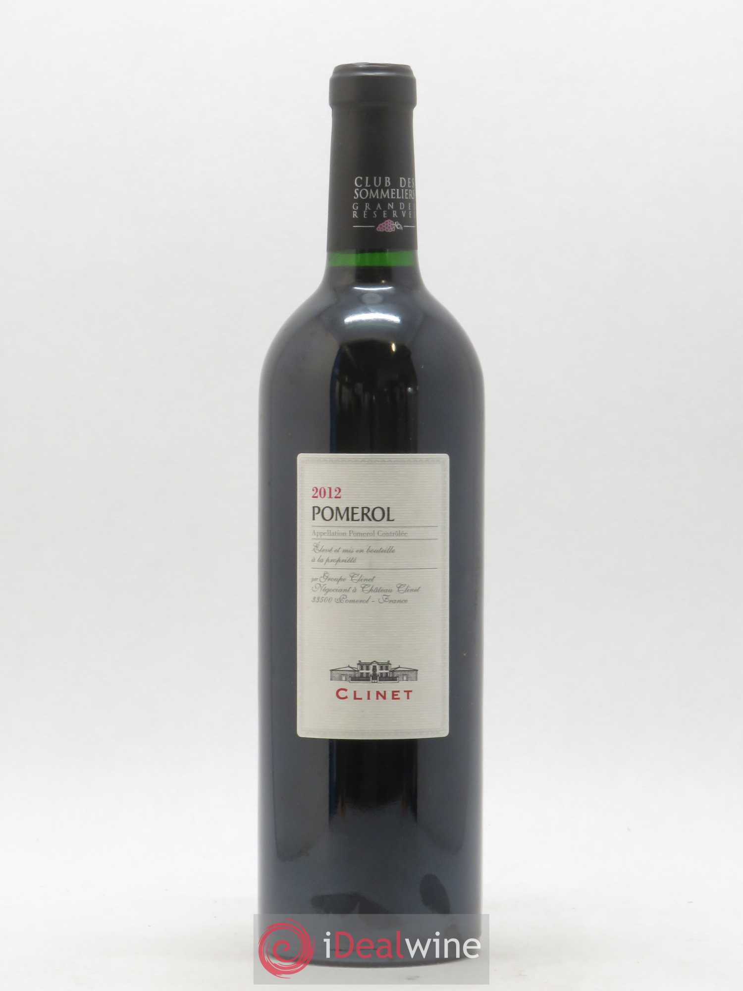 Pomerol Club des Sommeliers par Château Clinet 2012 - Posten von 1 Flasche - 0
