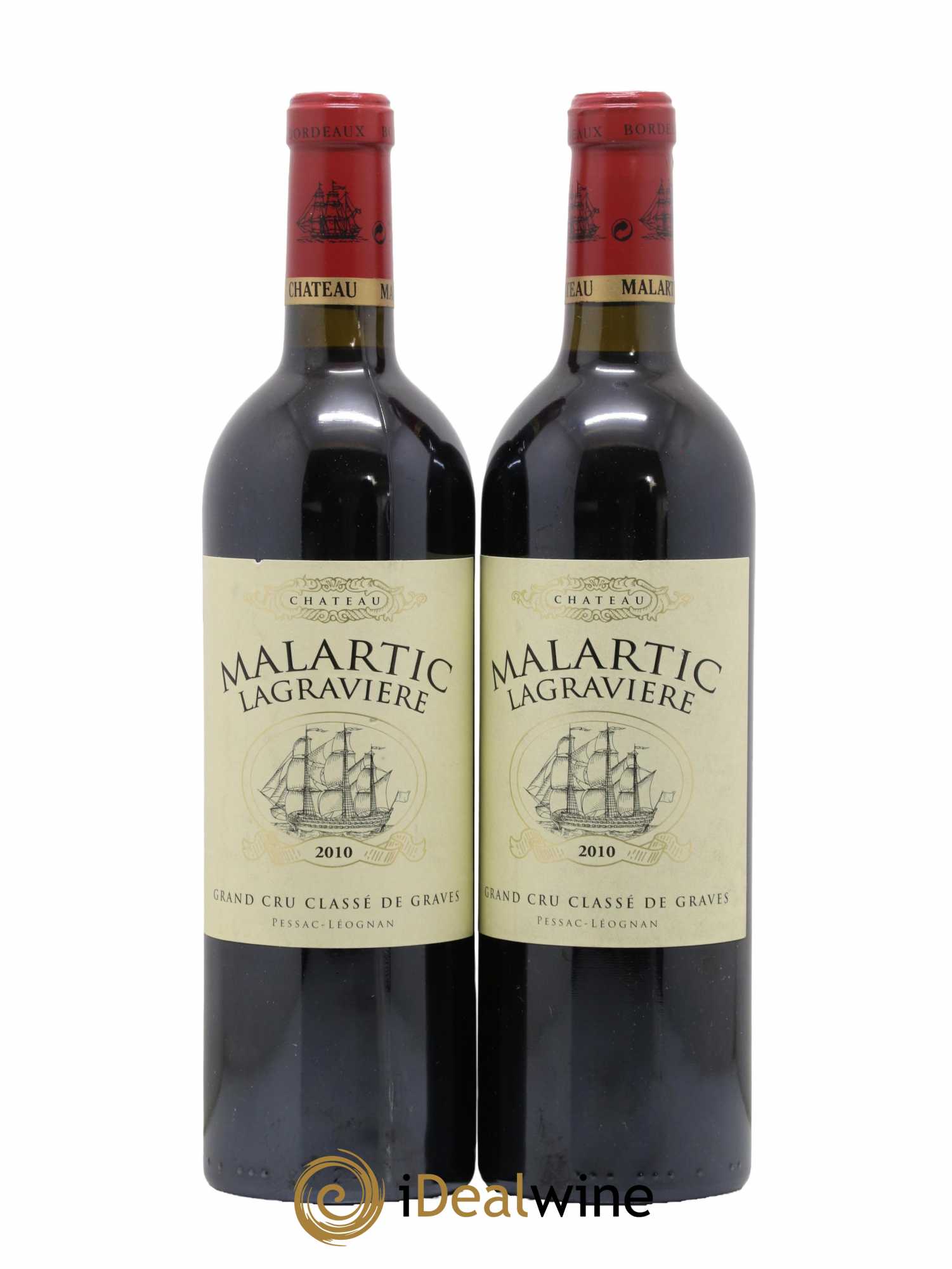Château Malartic-Lagravière Cru Classé de Graves 2010 - Lot de 2 bouteilles - 0