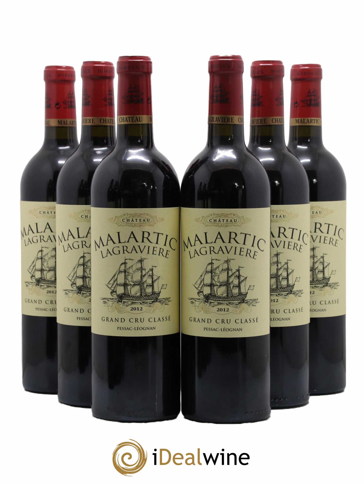 Château Malartic-Lagravière Cru Classé de Graves 2012 - Lot de 6 bouteilles - 0