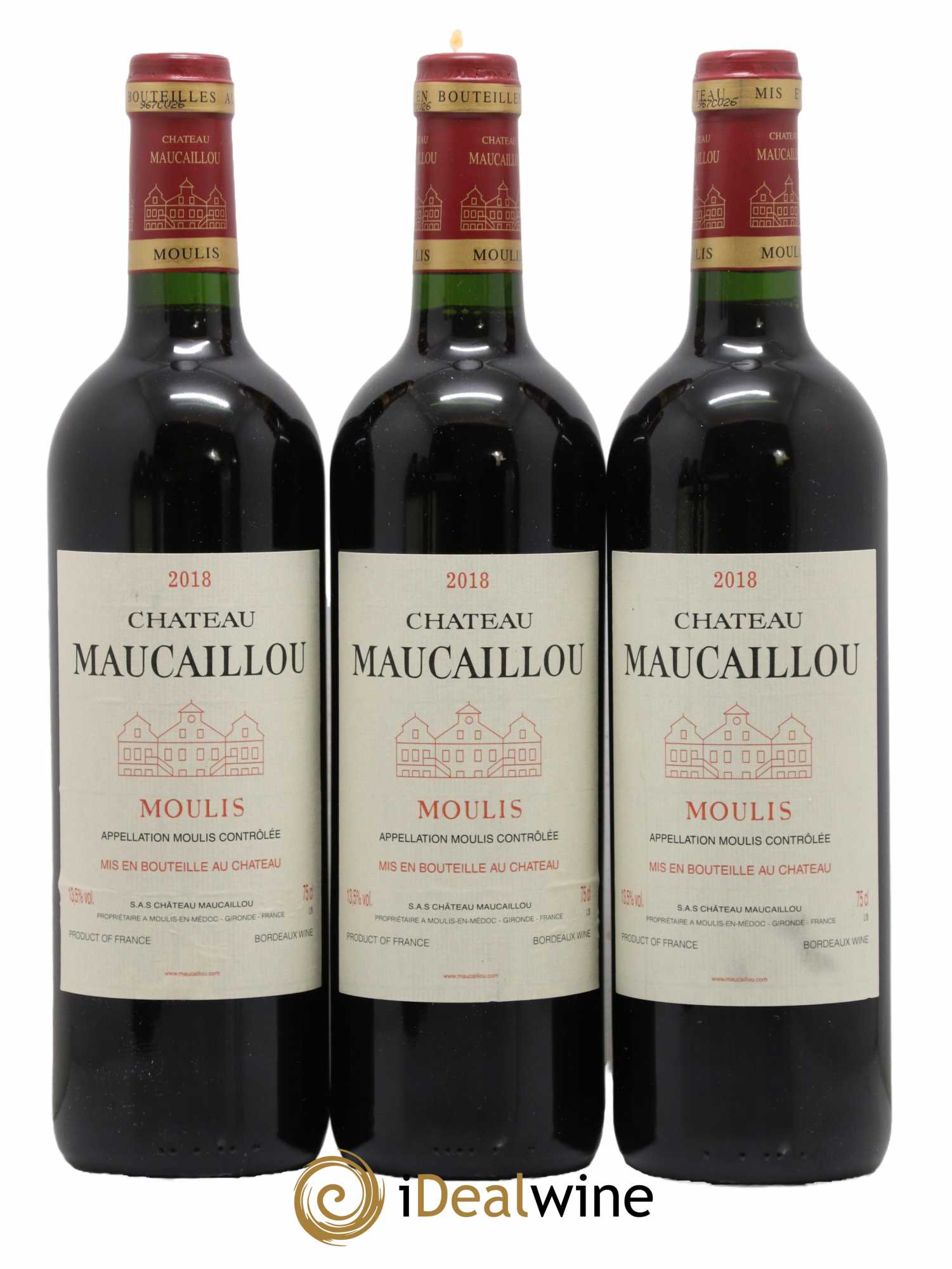 Château Maucaillou 2018 - Lot de 3 bouteilles - 0