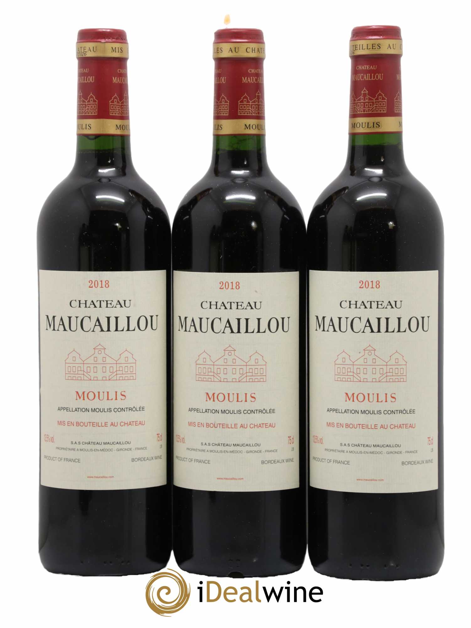 Château Maucaillou 2018 - Lot de 3 bouteilles - 0