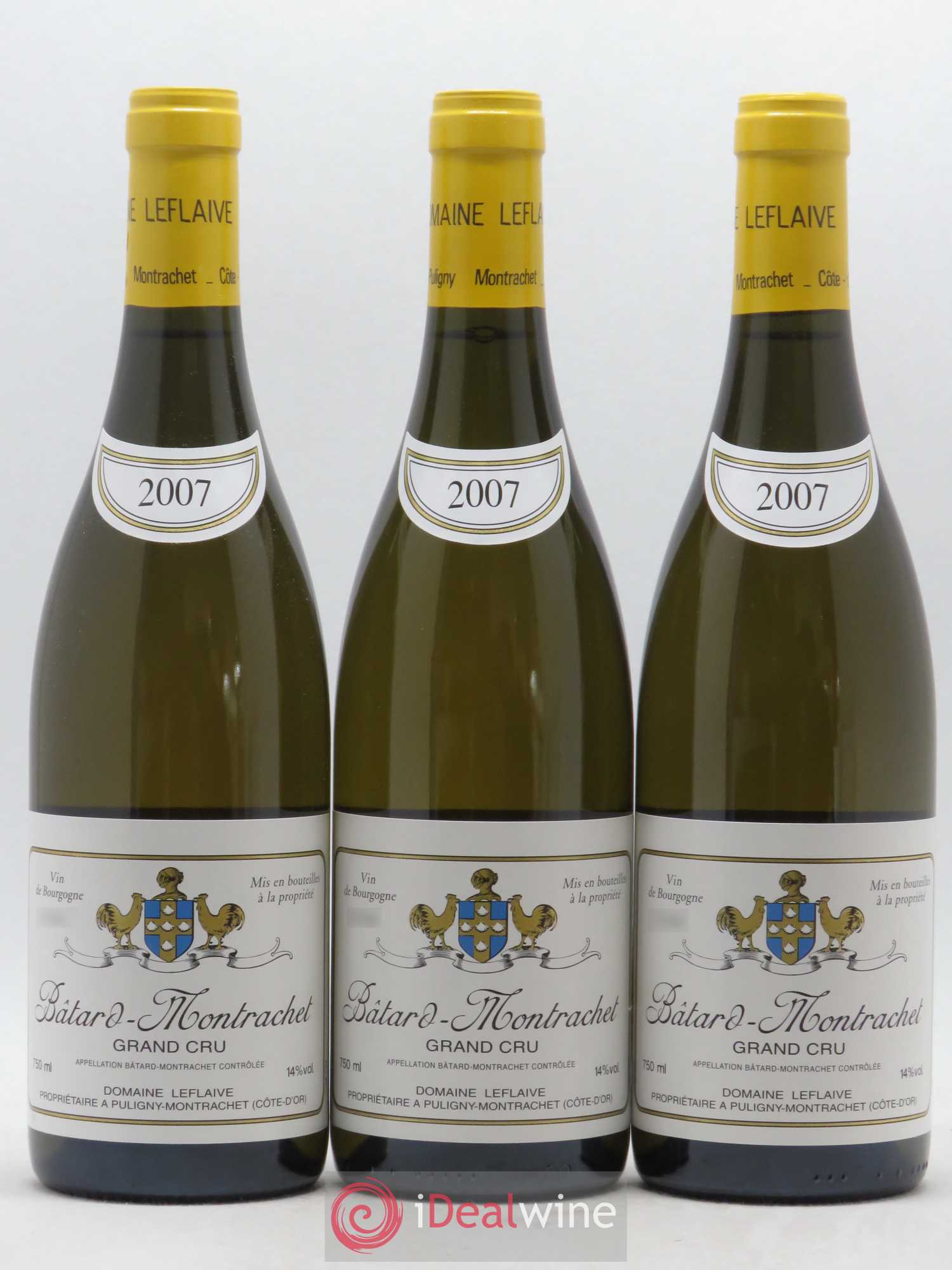 Bâtard-Montrachet Grand Cru Leflaive (Domaine) 2007 - Lot de 3 bouteilles - 0