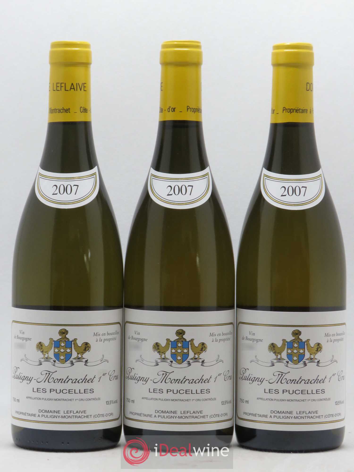 Puligny-Montrachet 1er Cru Les Pucelles Leflaive (Domaine) 2007 - Lot de 3 bouteilles - 0