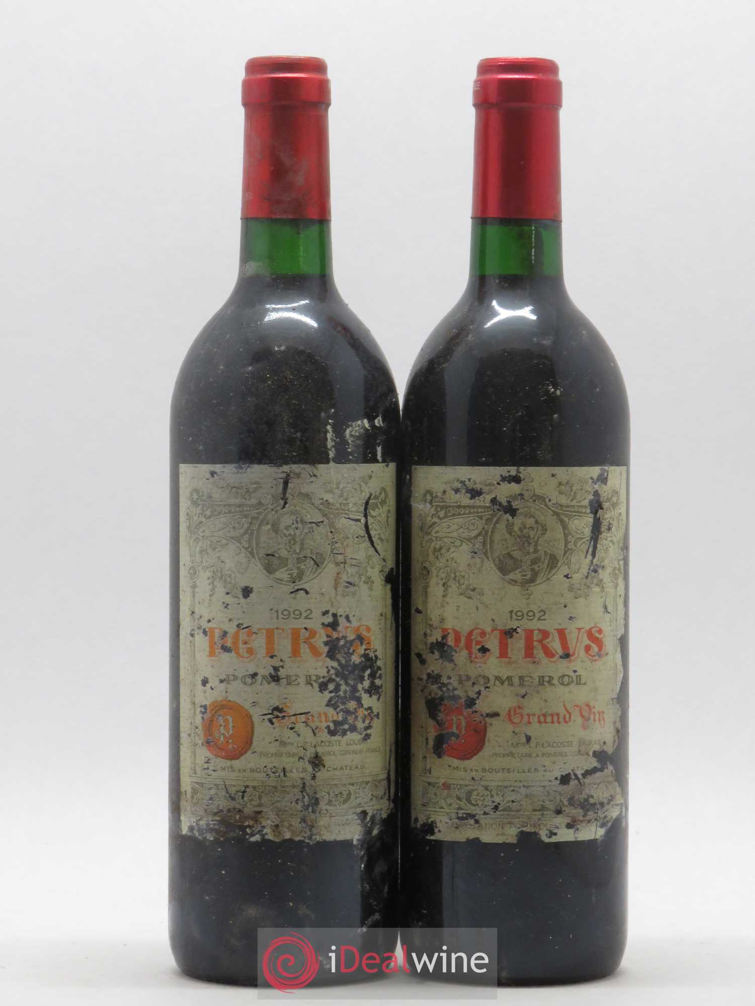 Petrus 1992 - Lot de 2 bouteilles - 0