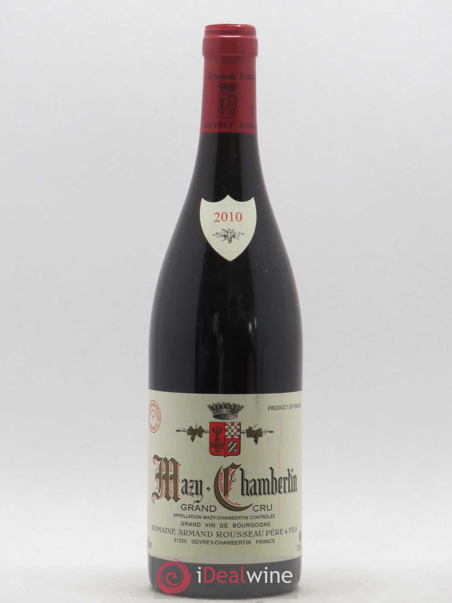 Mazis-Chambertin Grand Cru Armand Rousseau (Domaine) 2010 - Lot de 1 bouteille - 0