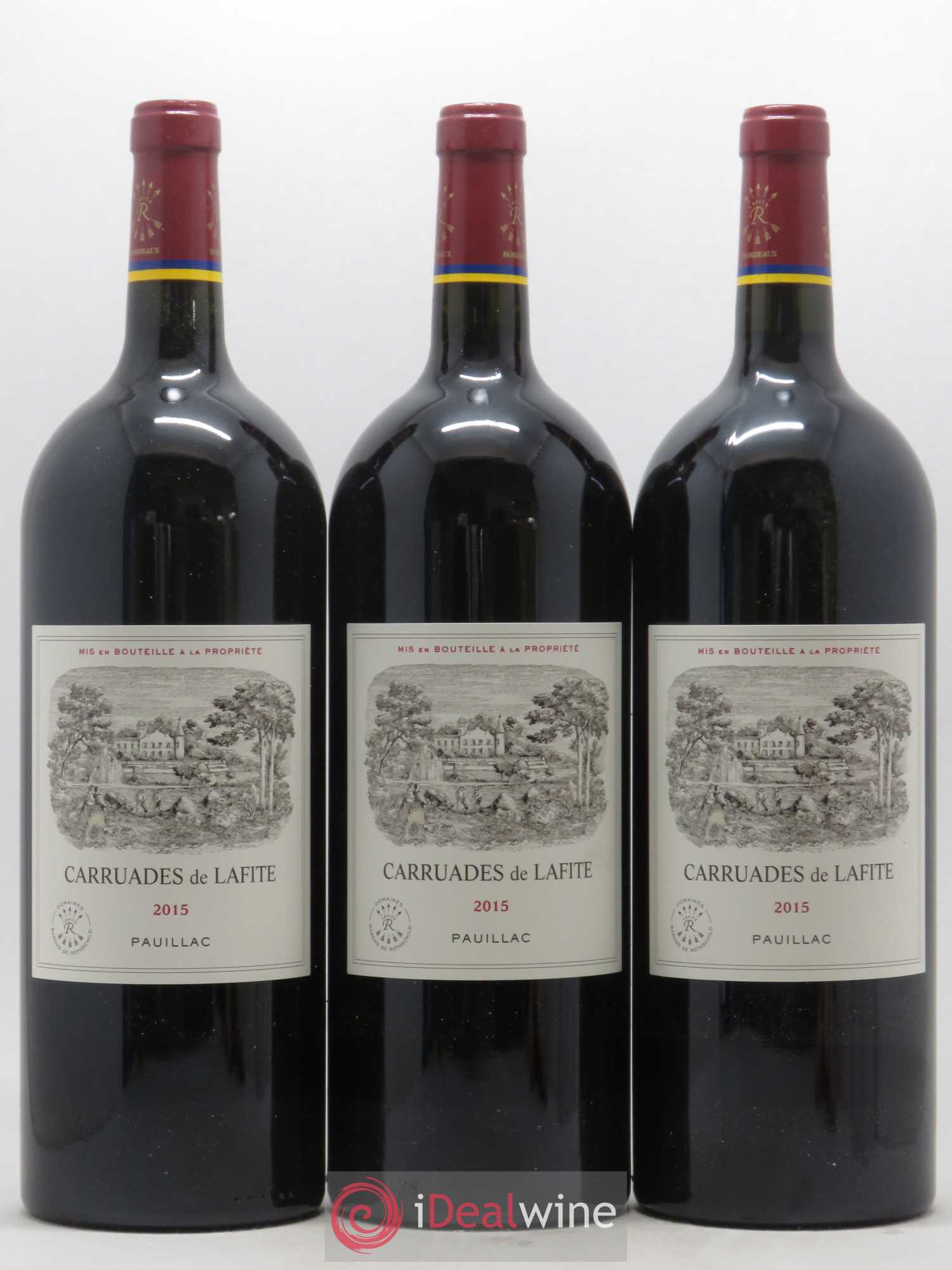 Carruades de Lafite Rothschild Second Vin 2015 - Lot de 3 magnums - 0