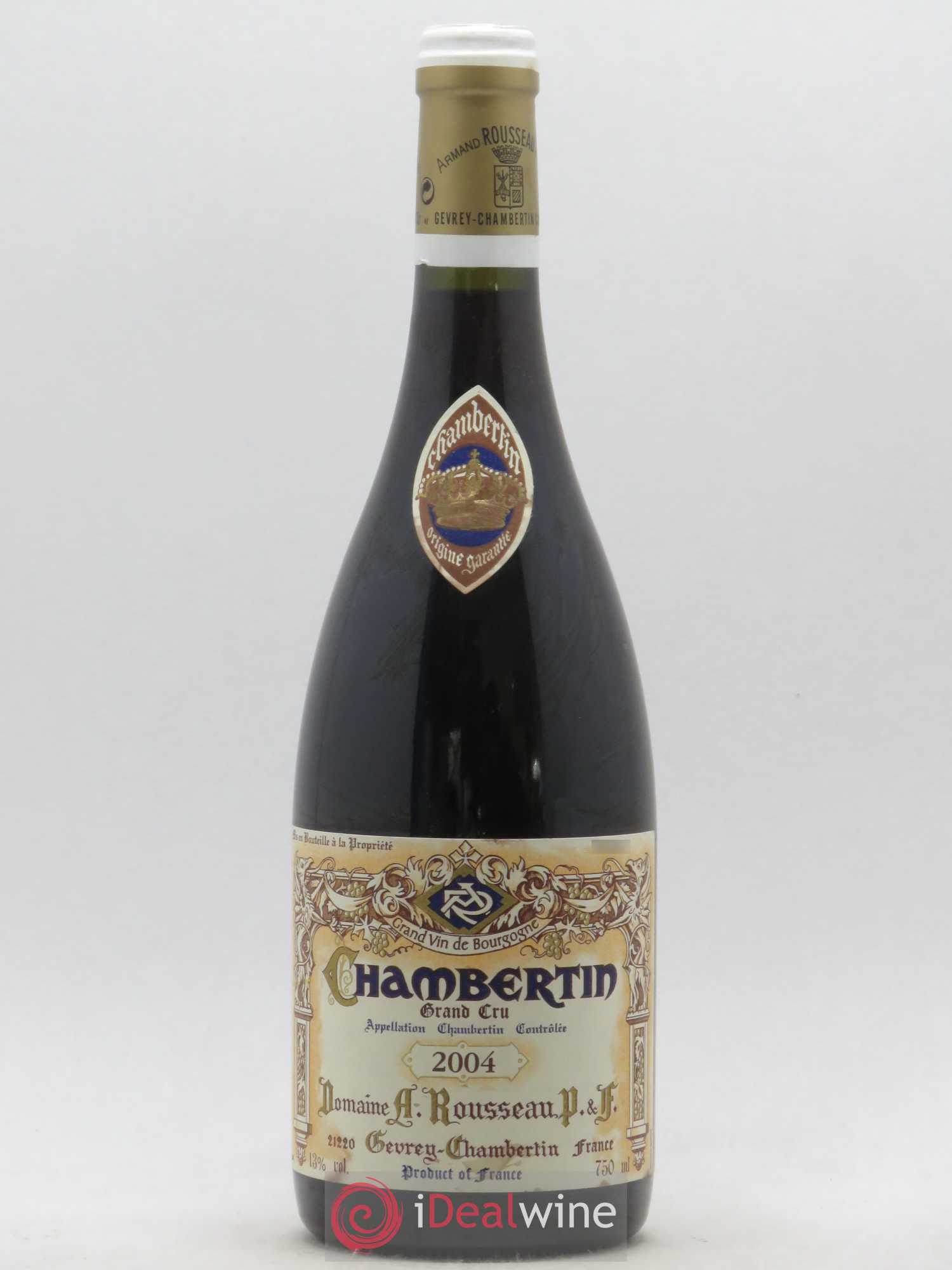 Chambertin Grand Cru Armand Rousseau (Domaine) 2004 - Lot de 1 bouteille - 0