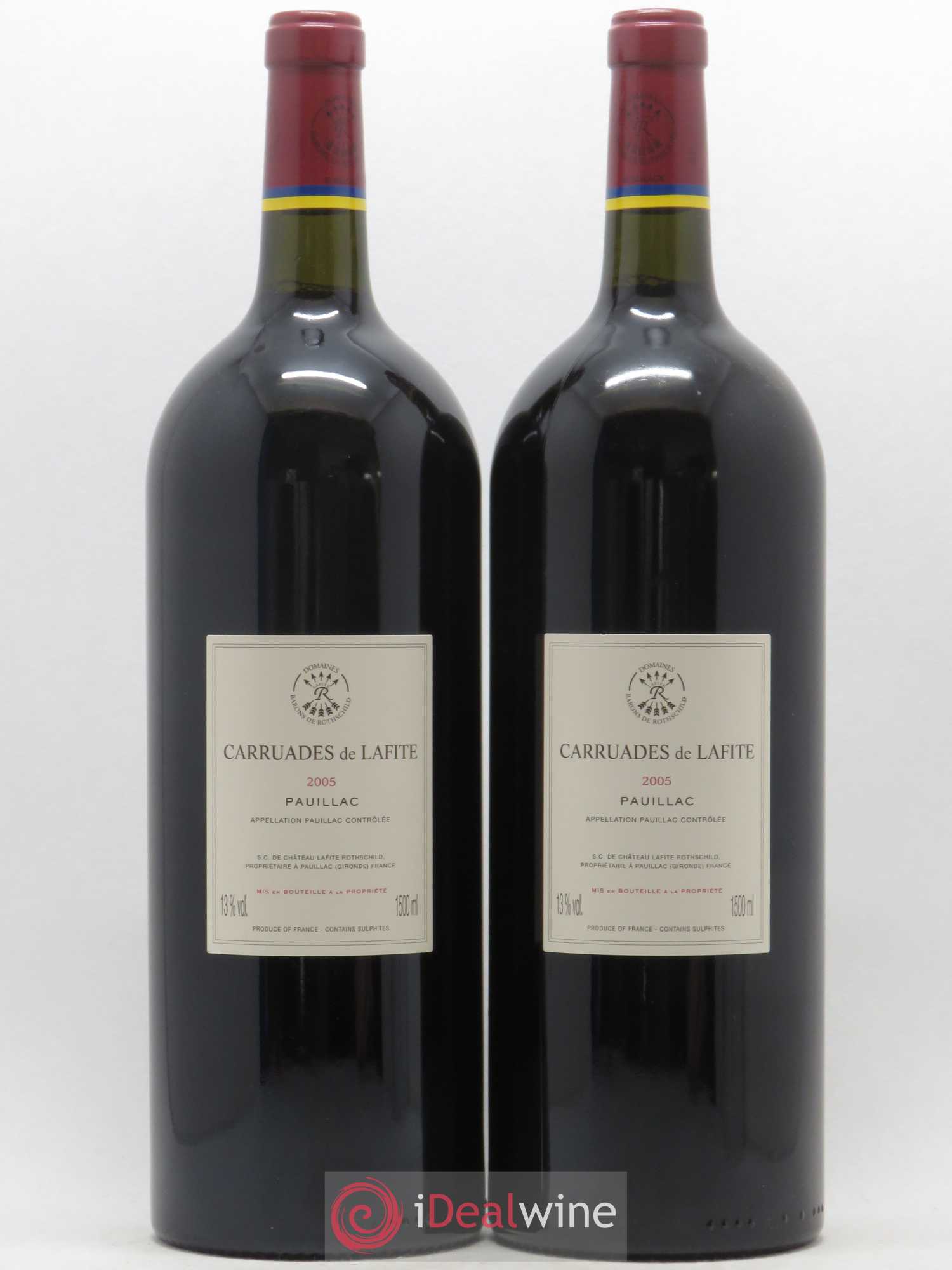 Carruades de Lafite Rothschild Second Vin 2005 - Lot de 2 magnums - 1