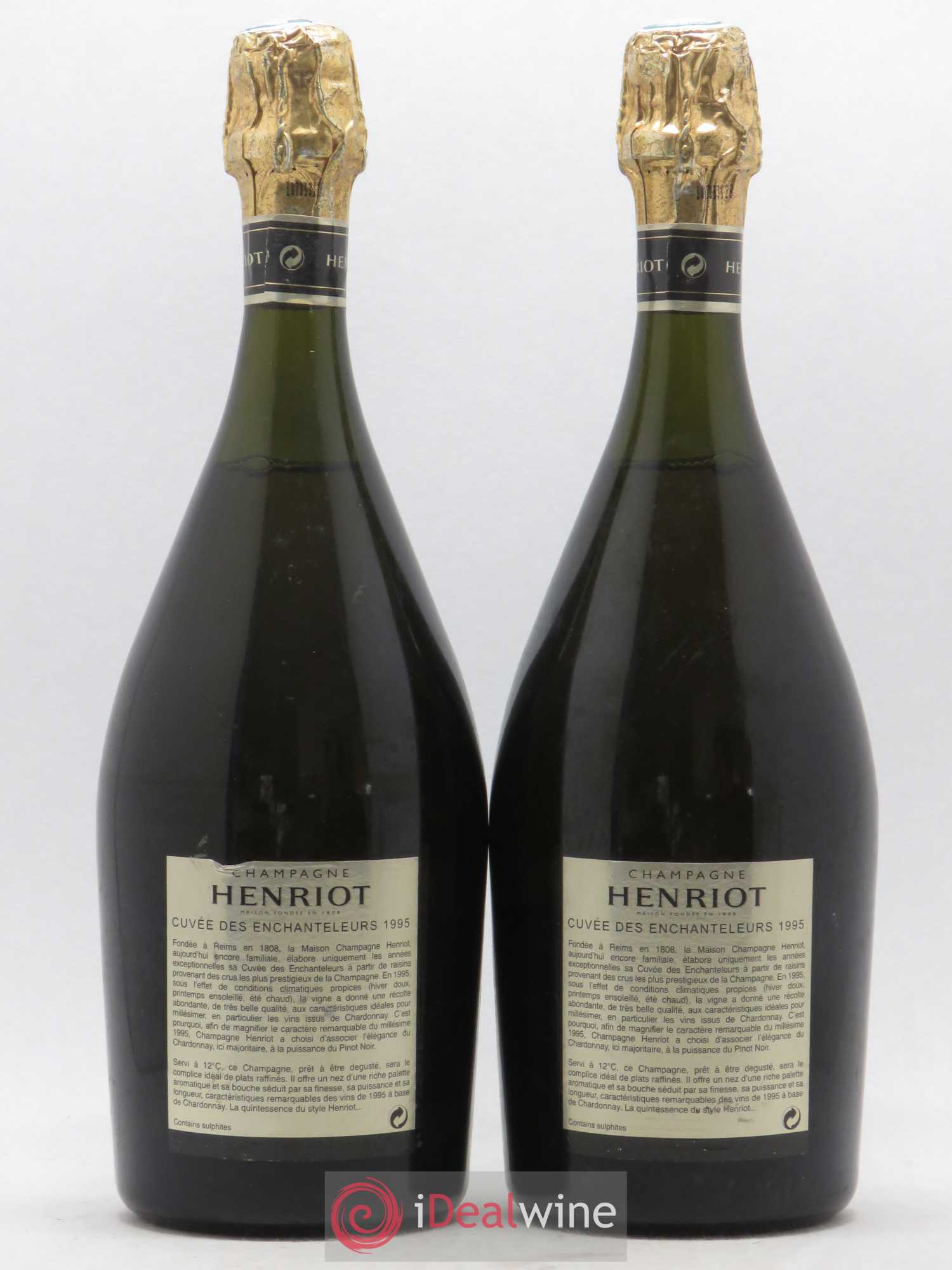 Cuvée des Enchanteleurs Henriot 1995 - Lot de 2 bouteilles - 1