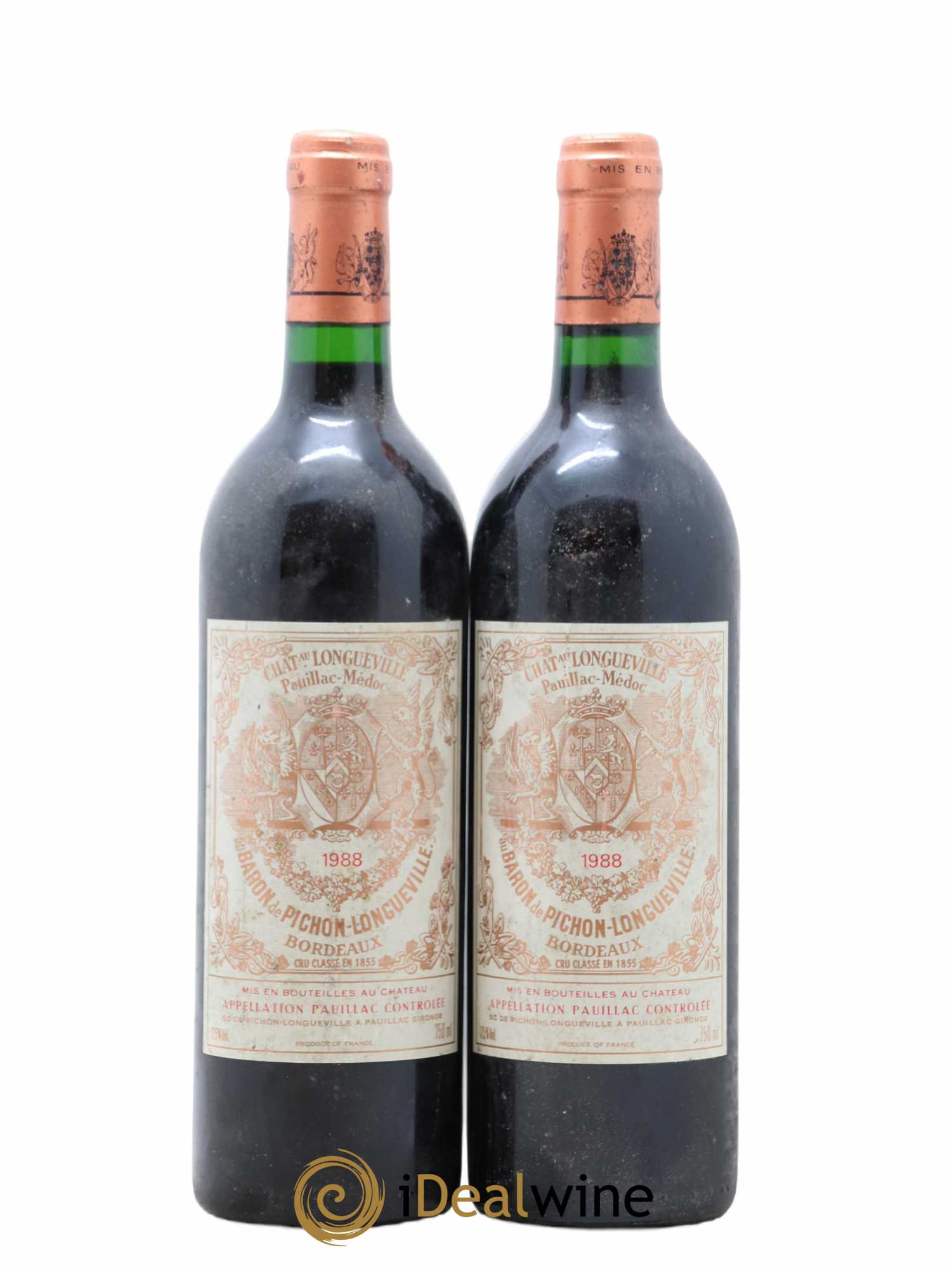 Pichon Longueville Baron 2ème Grand Cru Classé 1988 - Lot de 2 bouteilles - 0