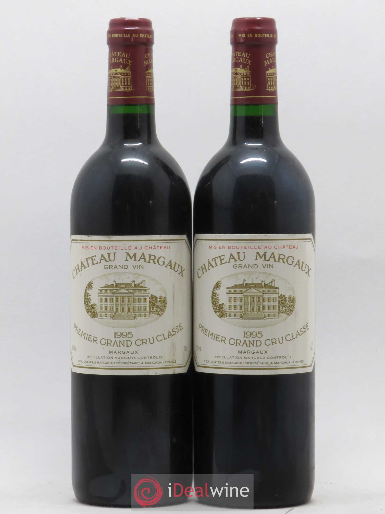 Château Margaux 1er Grand Cru Classé 1995 - Lot de 2 bouteilles - 0