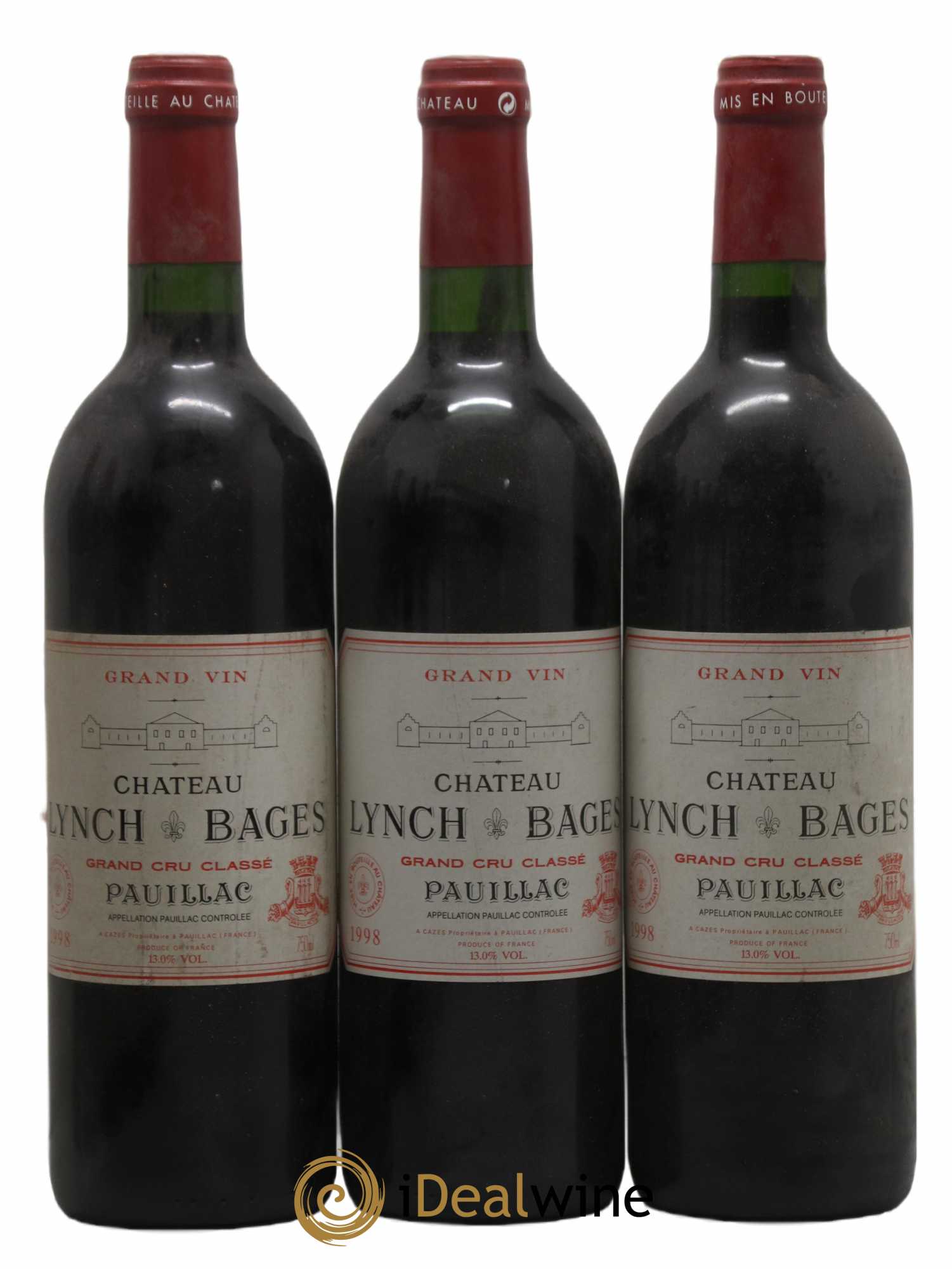 Château Lynch Bages 5ème Grand Cru Classé 1998 - Lot de 12 bouteilles - 2