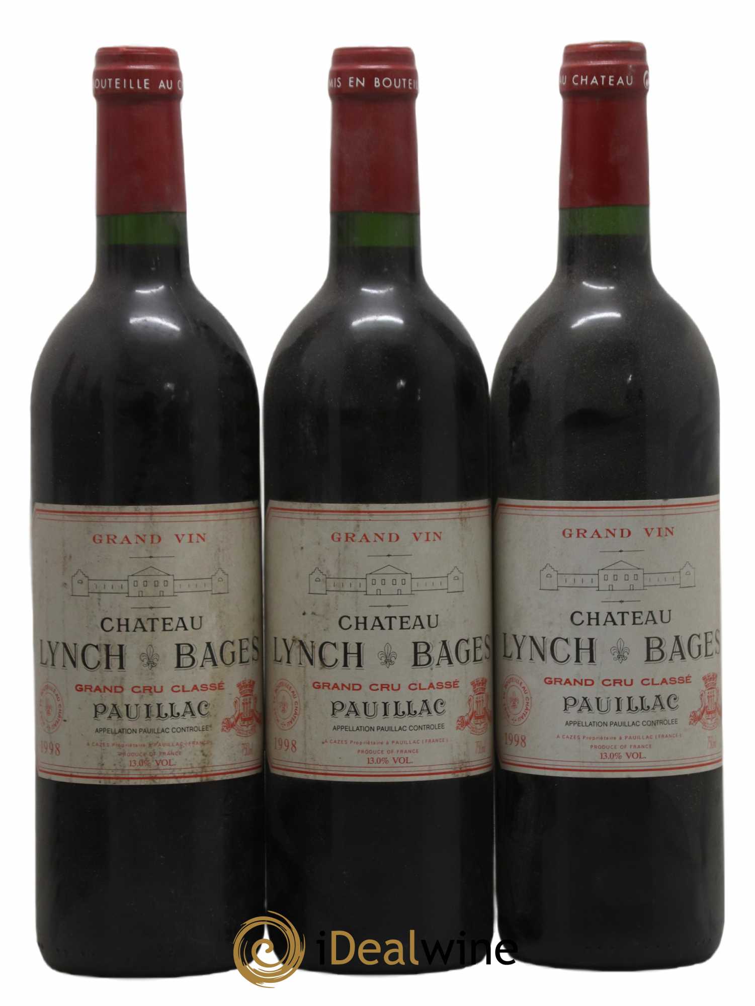 Château Lynch Bages 5ème Grand Cru Classé 1998 - Lot de 12 bouteilles - 3