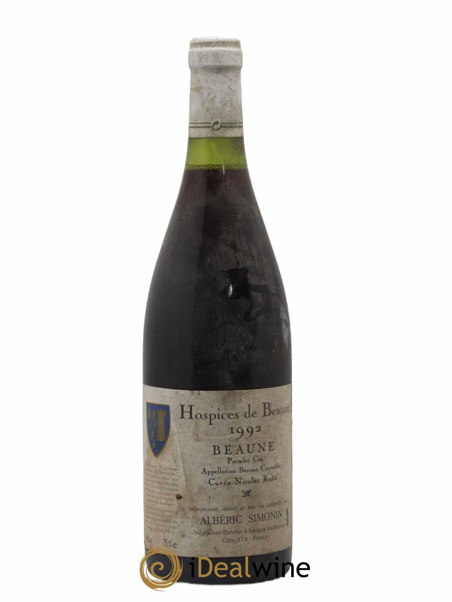 Beaune 1er Cru Hospices de Beaune Cuvée Nicolas Rollin Alberic Simonin 1992 - Lot de 1 bouteille - 0
