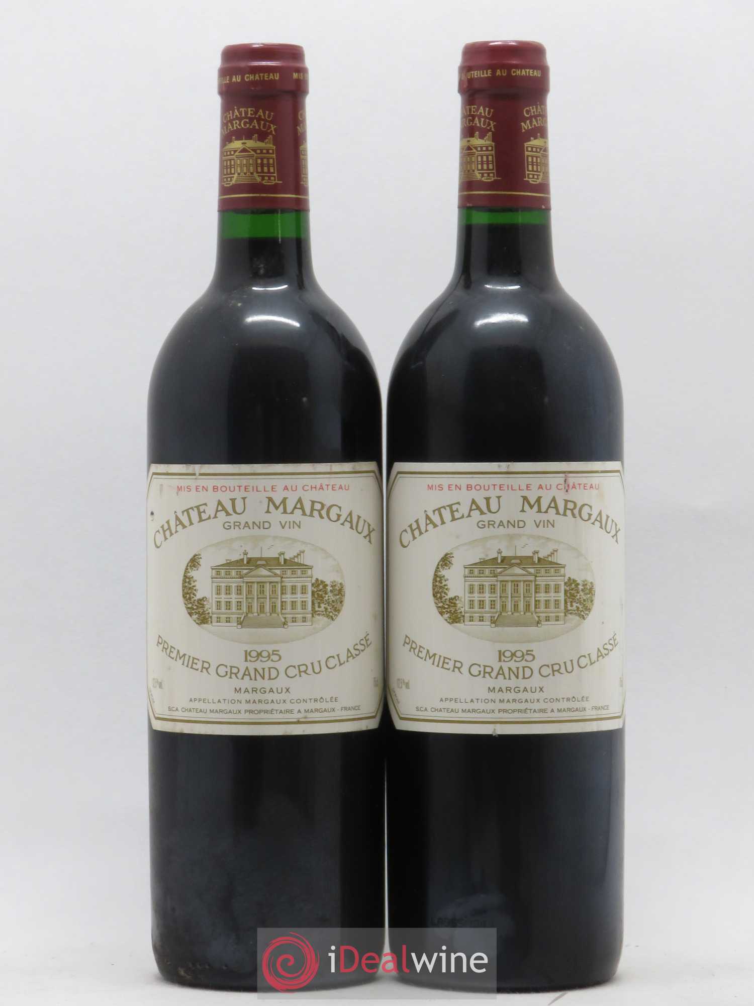 Château Margaux 1er Grand Cru Classé 1995 - Lot de 2 bouteilles - 0