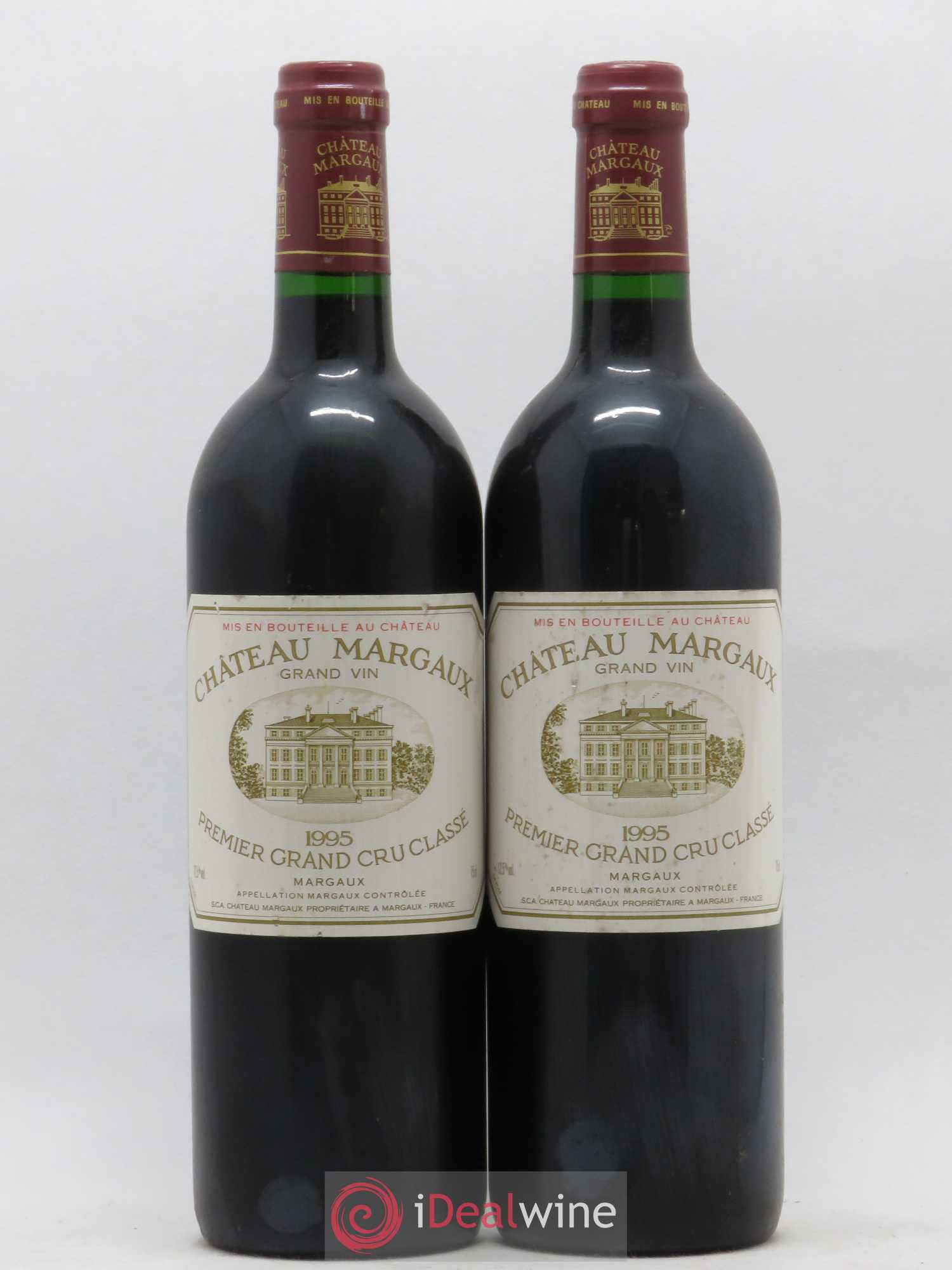 Château Margaux 1er Grand Cru Classé 1995 - Lot de 2 bouteilles - 0