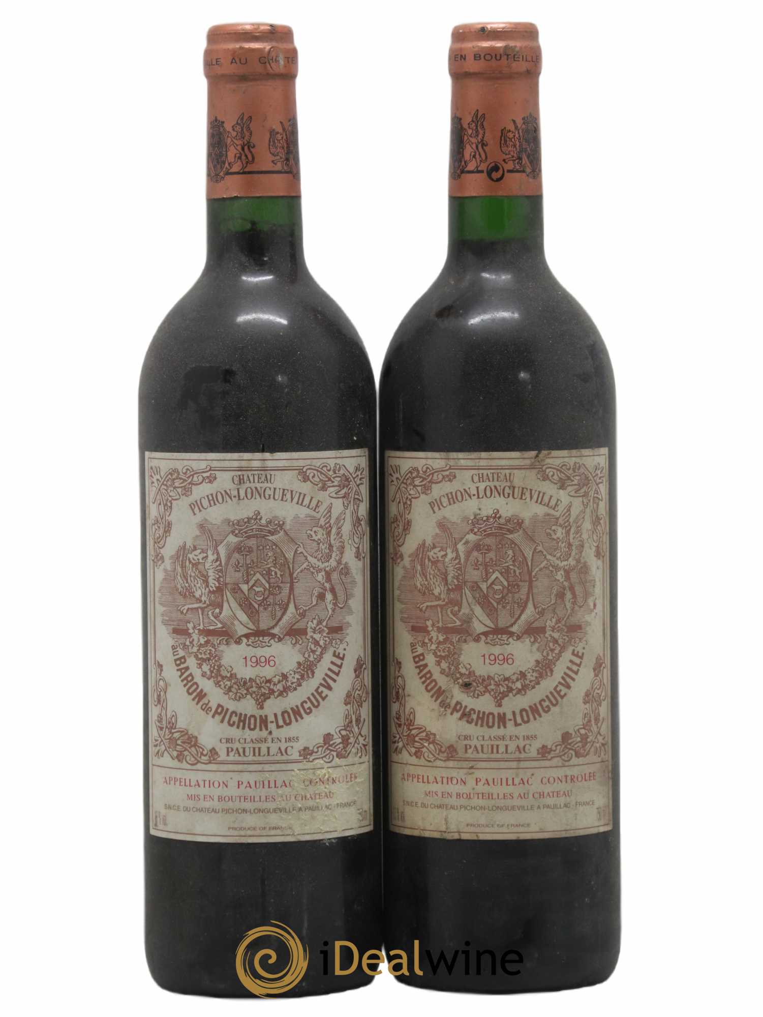 Pichon Longueville Baron 2ème Grand Cru Classé 1996 - Lot de 2 bouteilles - 0