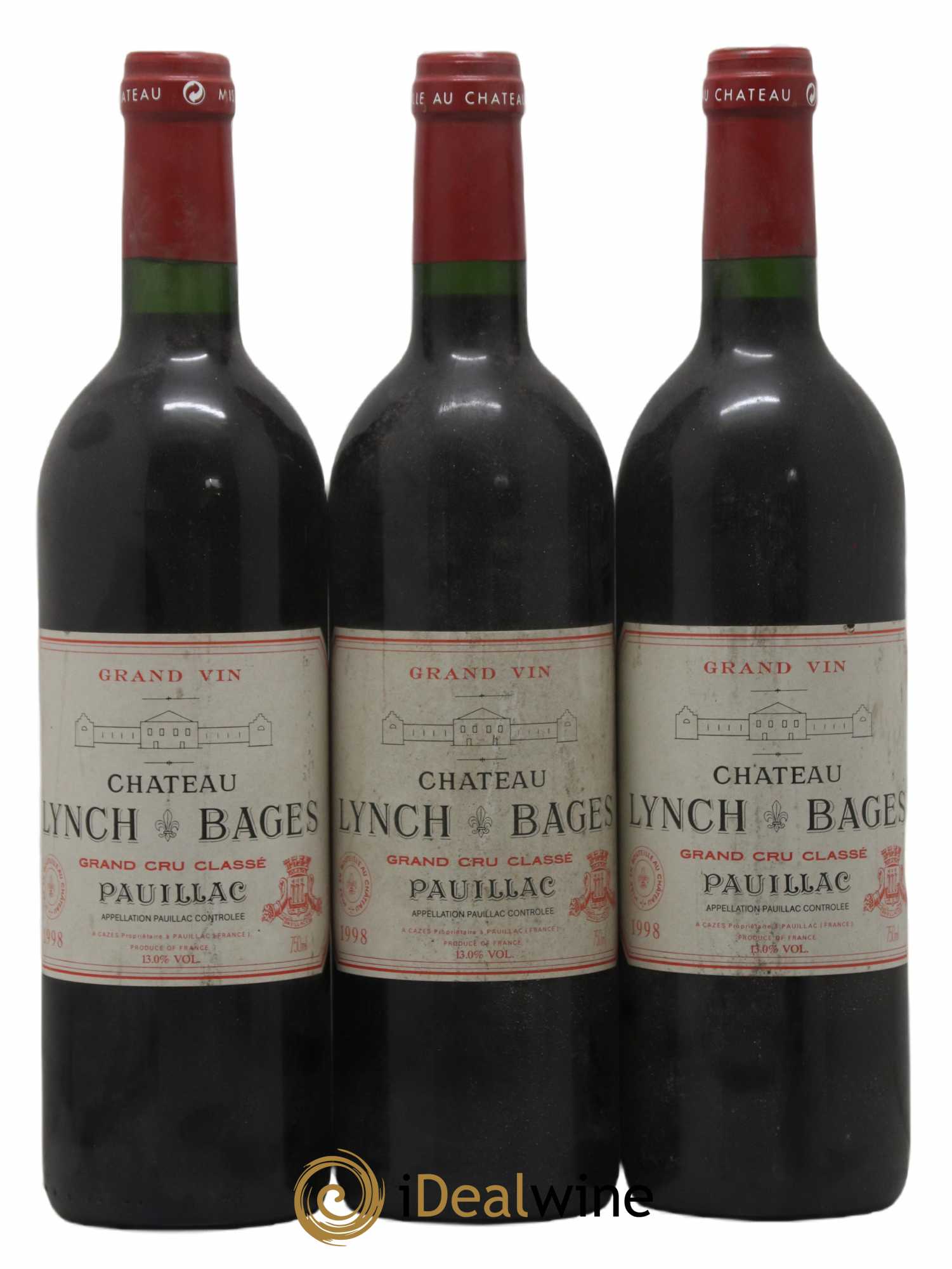 Château Lynch Bages 5ème Grand Cru Classé 1998 - Lot de 6 bouteilles - 2