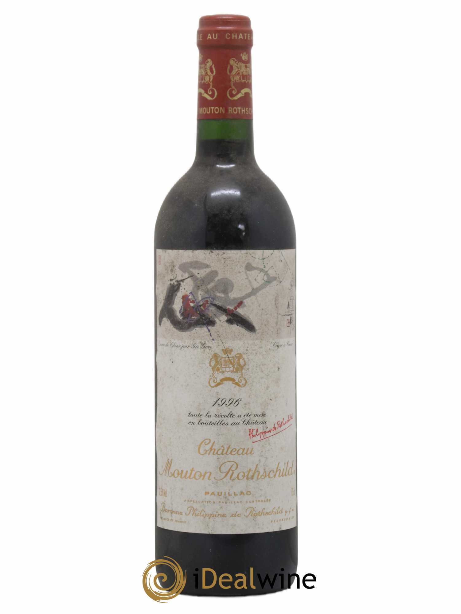 Château Mouton Rothschild 1er Grand Cru Classé 1996 - Lot de 1 bouteille - 0