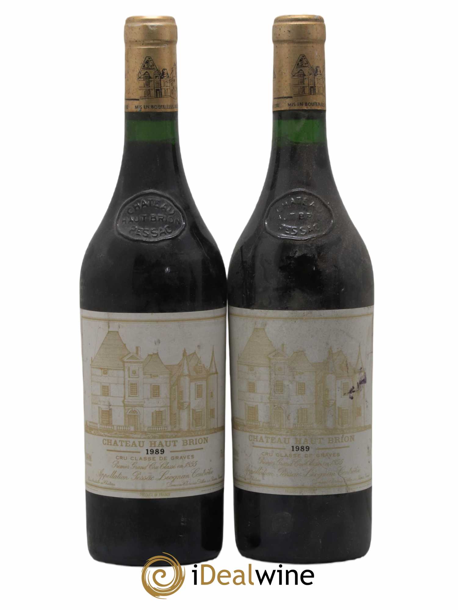 Château Haut Brion 1er Grand Cru Classé 1989 - Lot de 2 bouteilles - 0