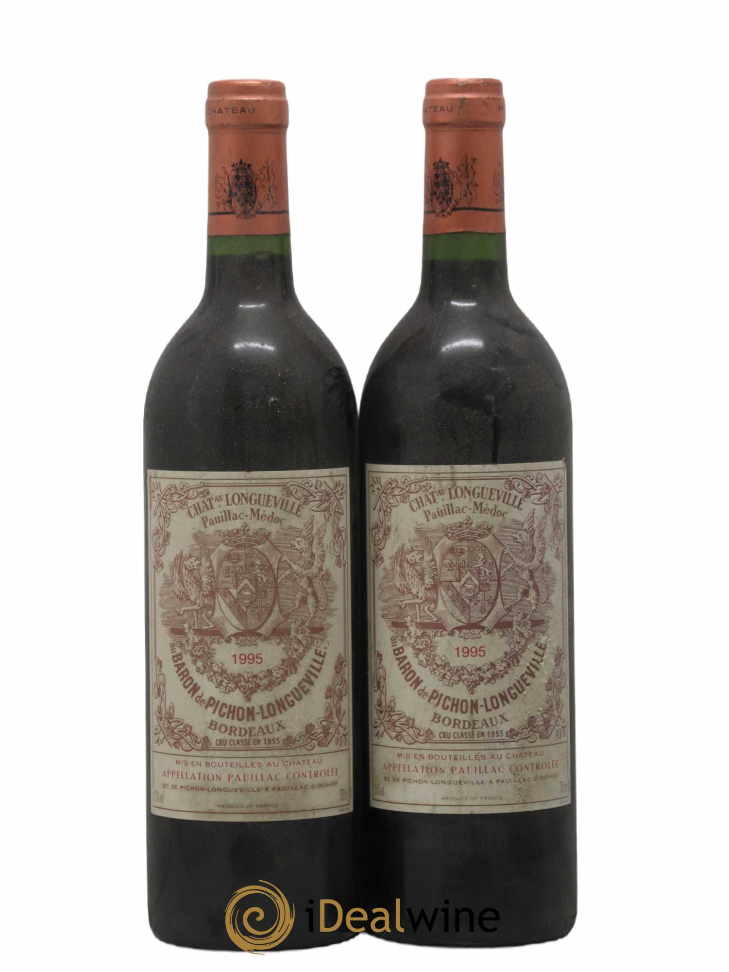 Pichon Longueville Baron 2ème Grand Cru Classé 1995 - Lot of 2 bottles - 0