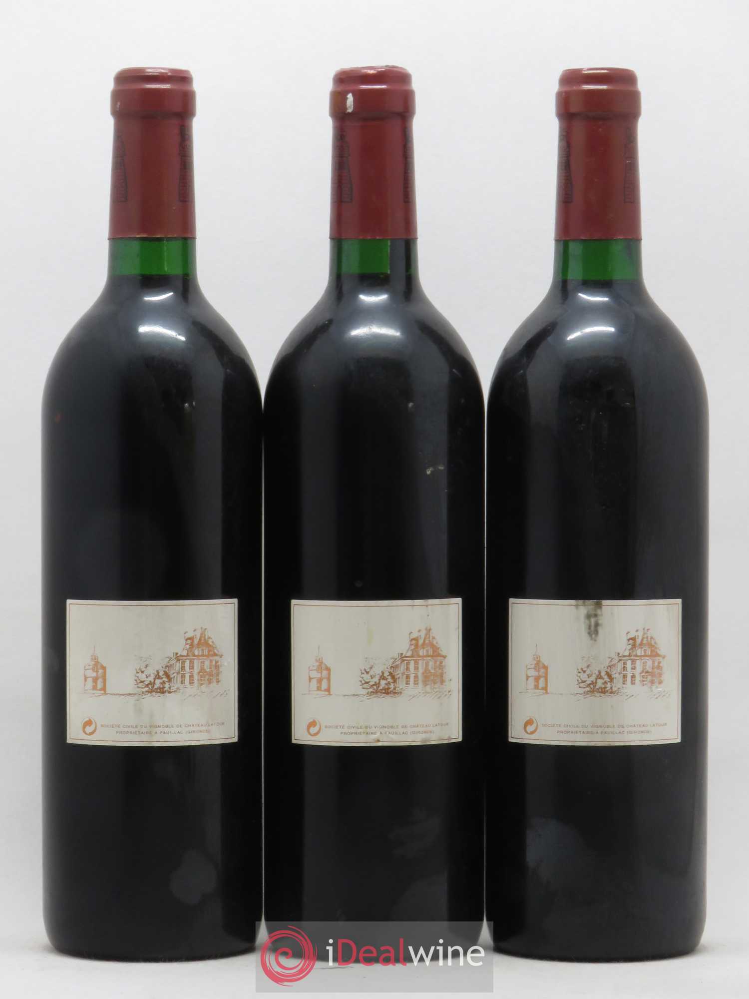 Château Latour 1er Grand Cru Classé 1996 - Lot de 3 bouteilles - 1