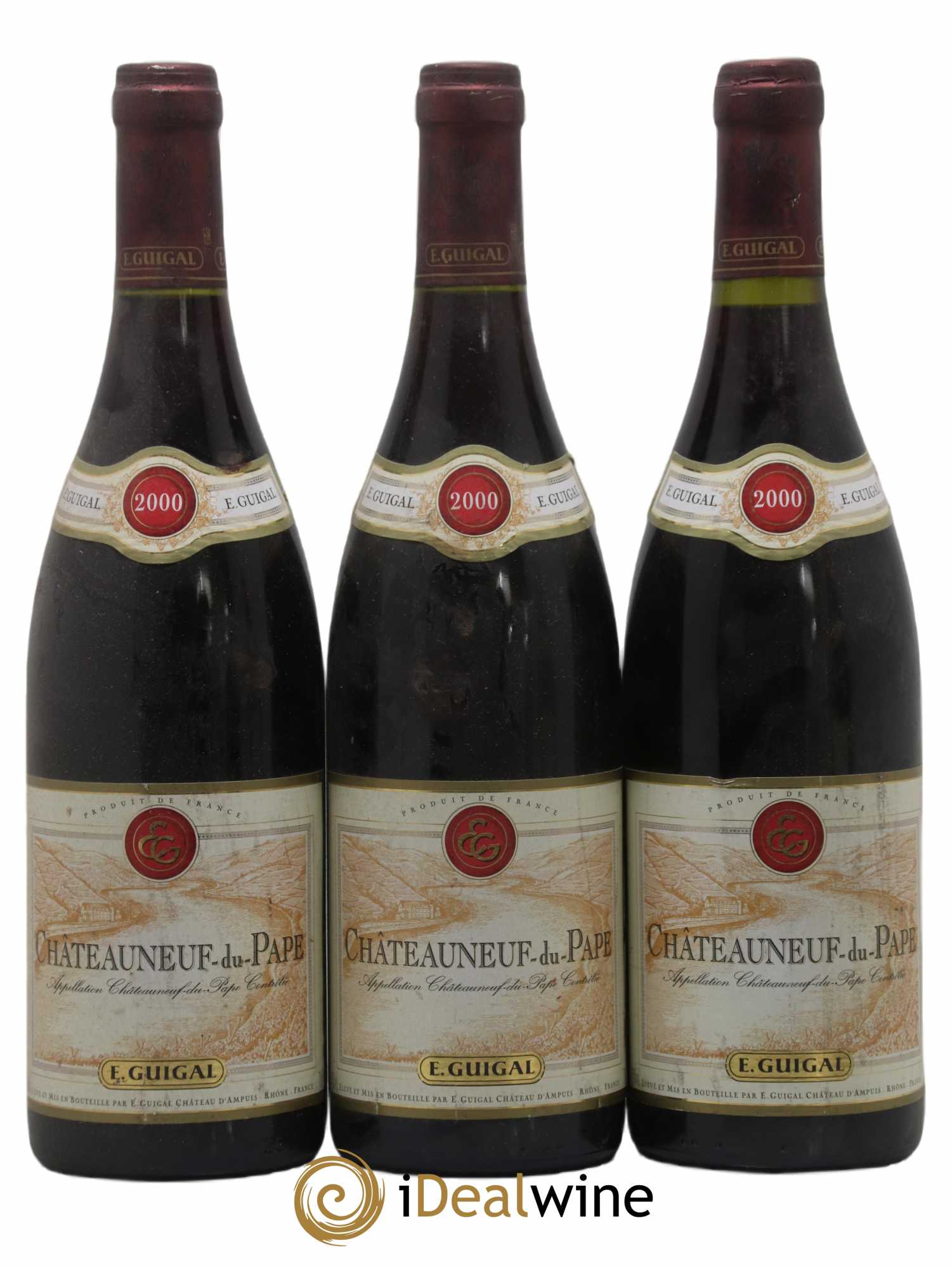 Châteauneuf-du-Pape Guigal 2000 - Lot de 3 bouteilles - 0