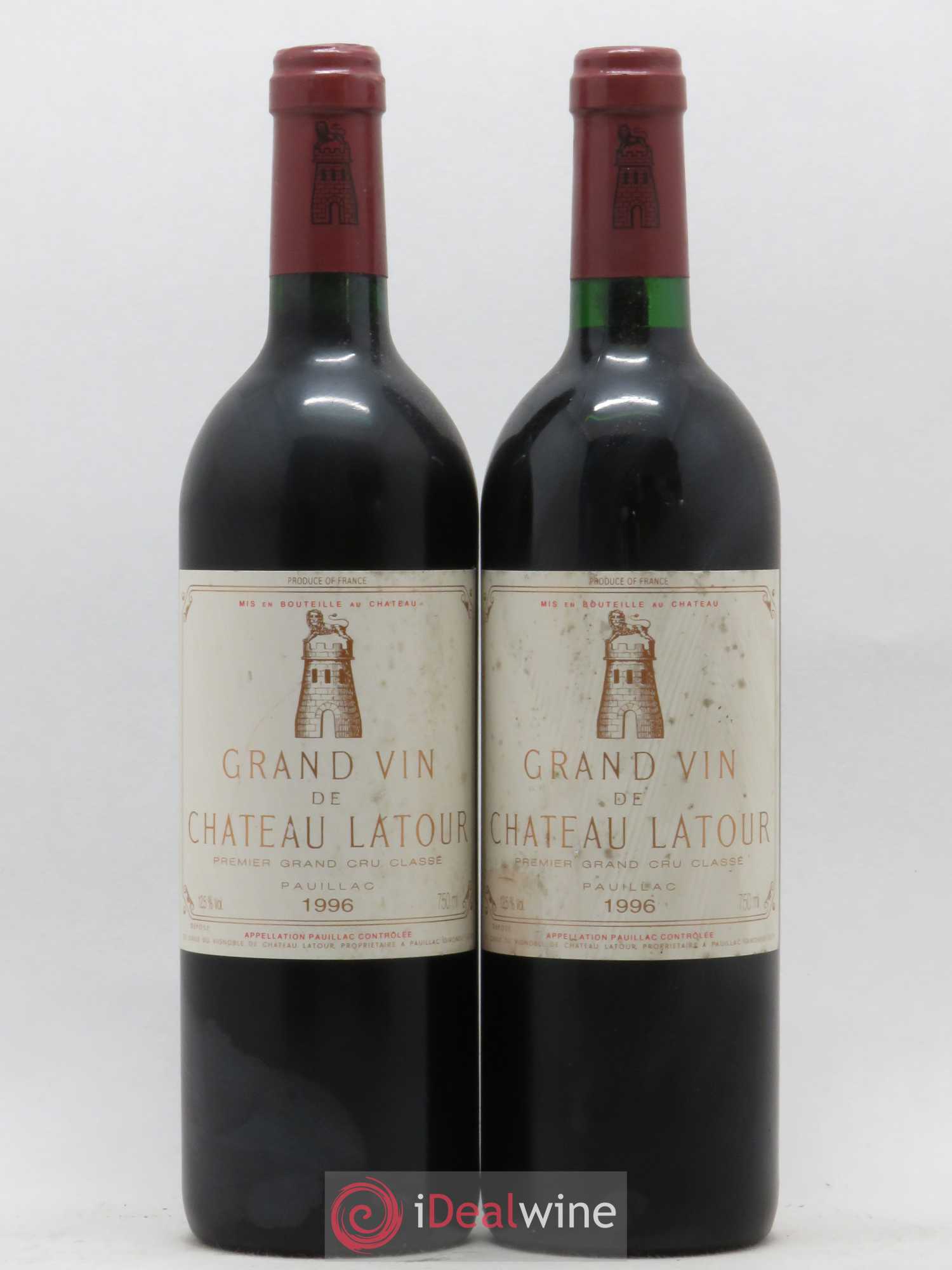 Château Latour 1er Grand Cru Classé 1996 - Lot de 2 bouteilles - 0