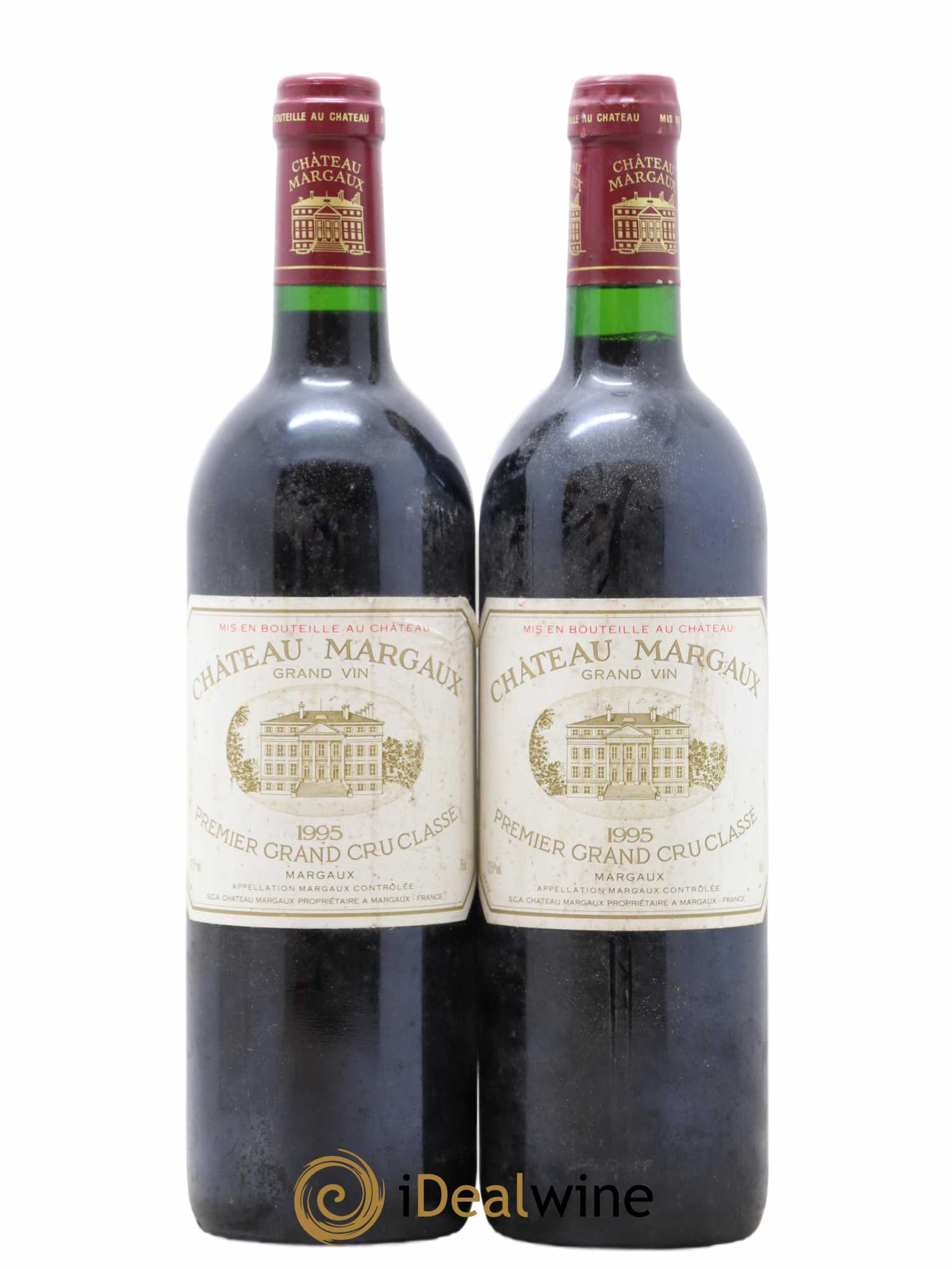 Château Margaux 1er Grand Cru Classé 1995 - Lot de 2 bouteilles - 0