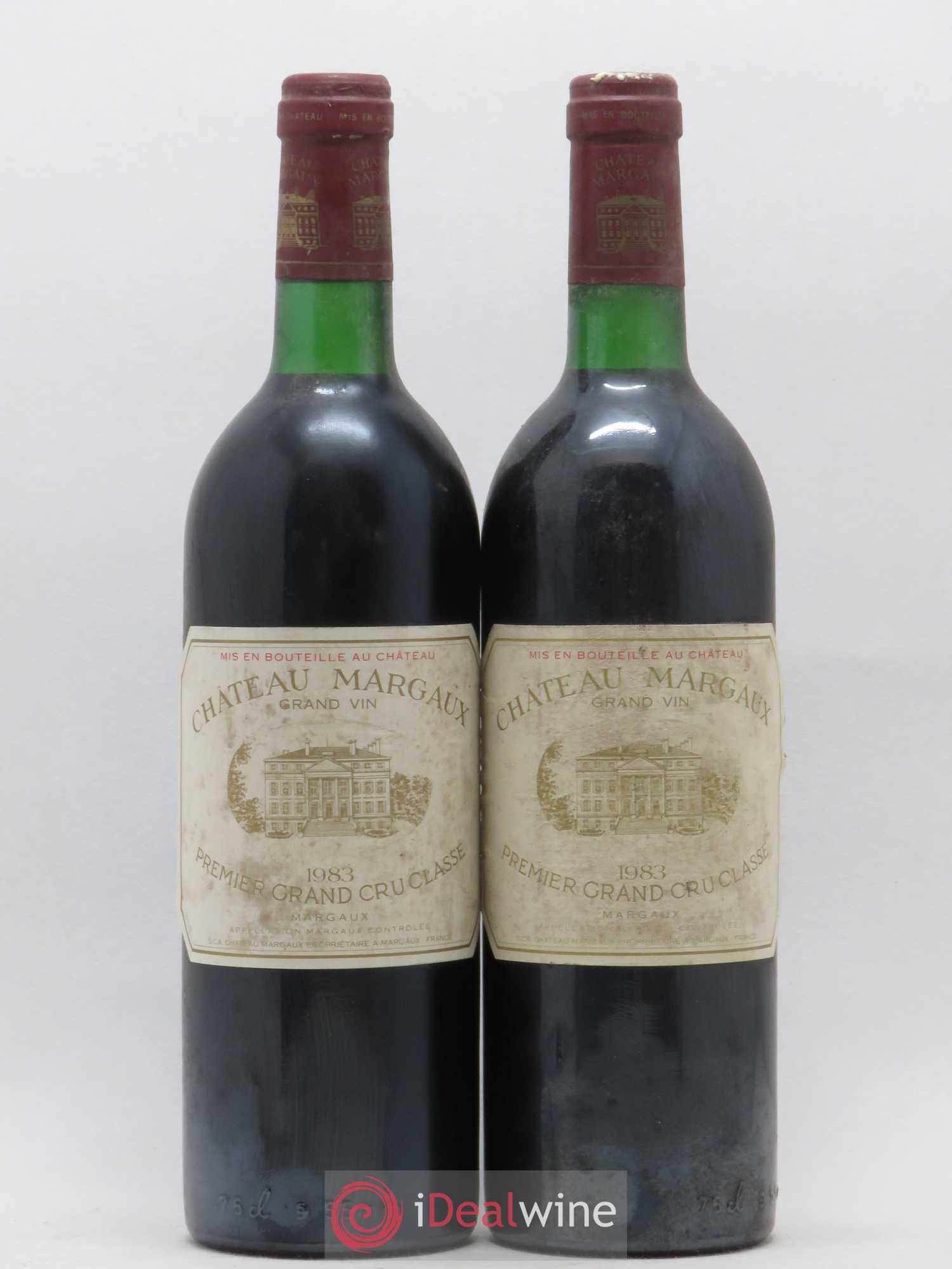 Château Margaux 1er Grand Cru Classé 1983 - Lot de 2 bouteilles - 0