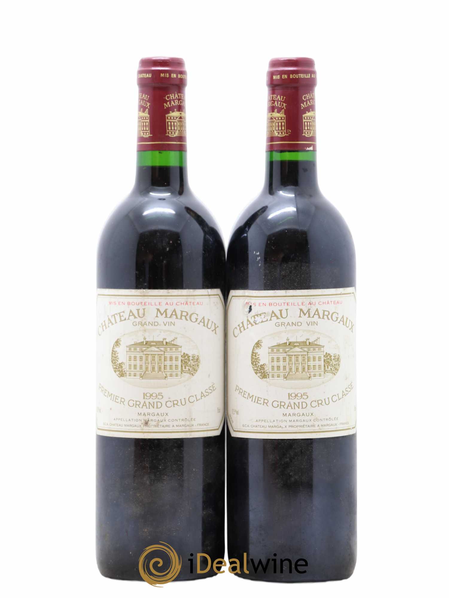 Château Margaux 1er Grand Cru Classé 1995 - Lot de 2 bouteilles - 0