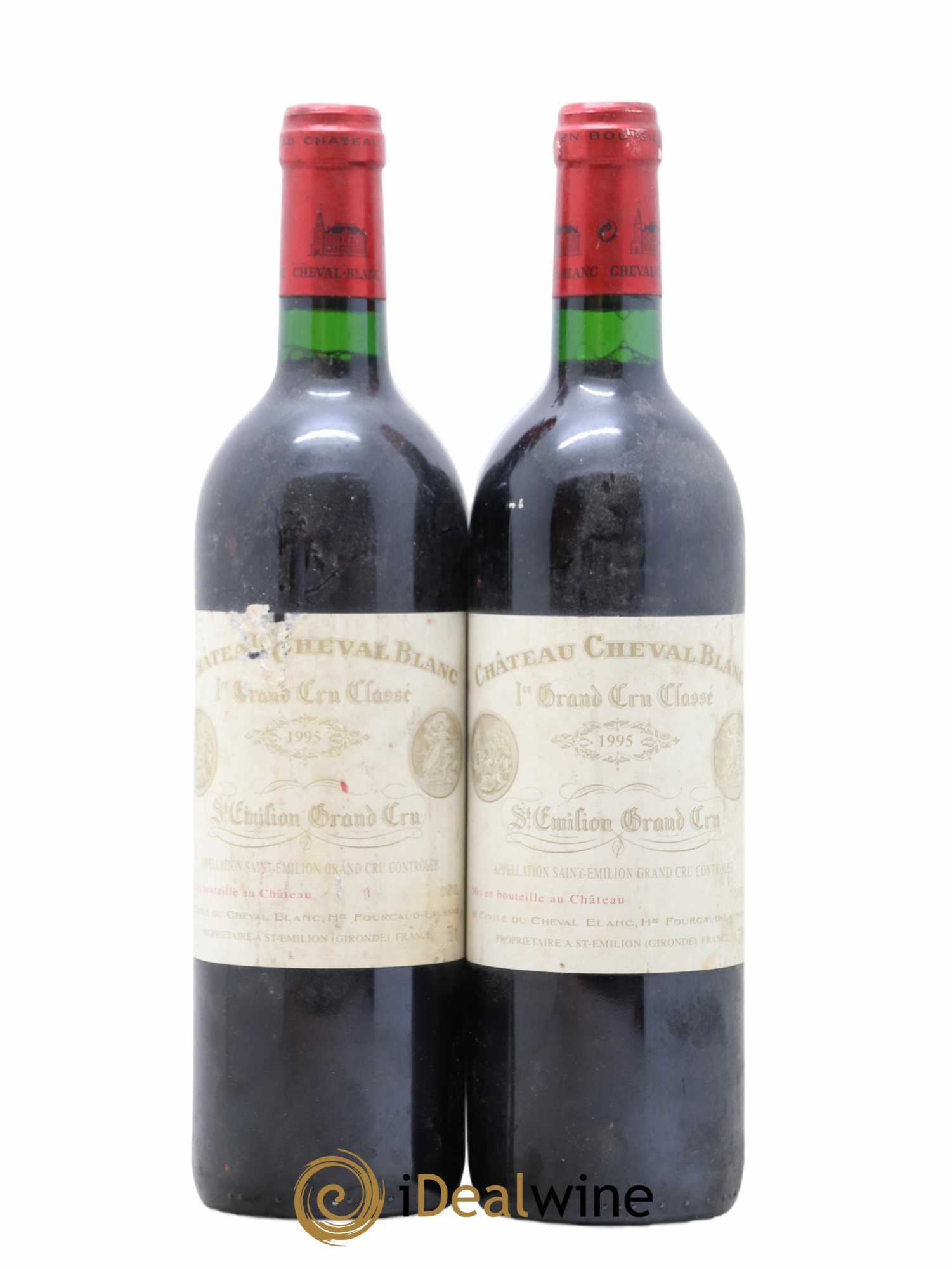 Château Cheval Blanc 1er Grand Cru Classé A 1995 - Lot de 2 bouteilles - 0