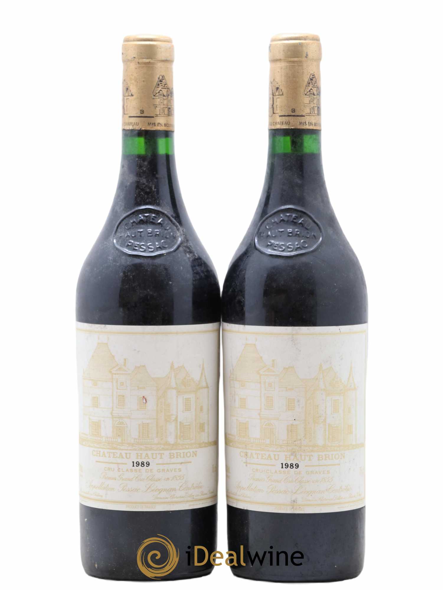 Château Haut Brion 1er Grand Cru Classé 1989 - Lot de 2 bouteilles - 0