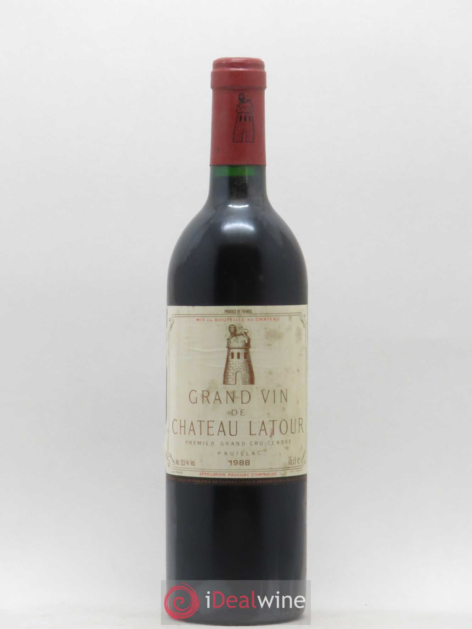 Château Latour 1er Grand Cru Classé 1988 - Lot de 1 bouteille - 0