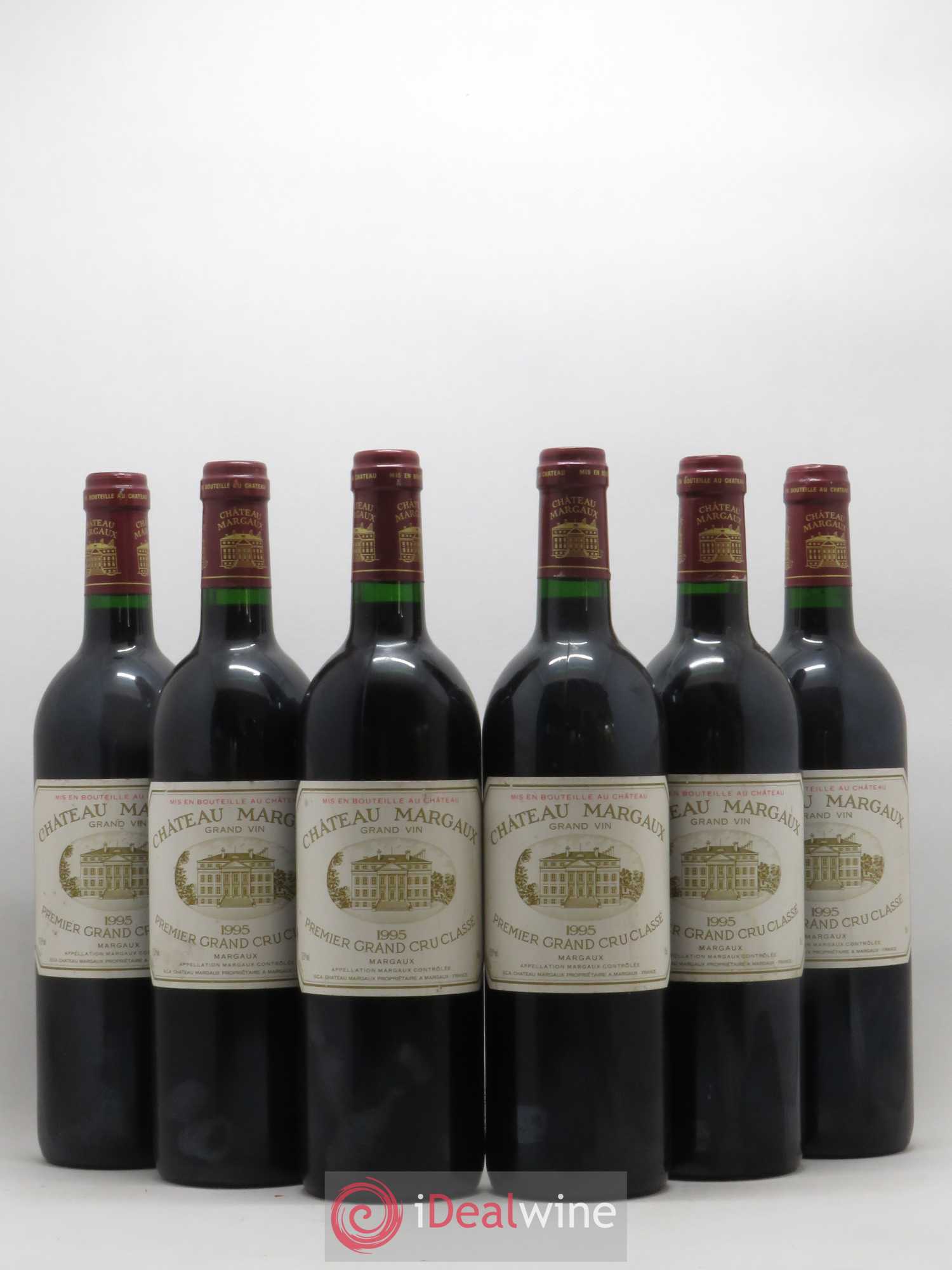 Château Margaux 1er Grand Cru Classé 1995 - Lot de 6 bouteilles - 0