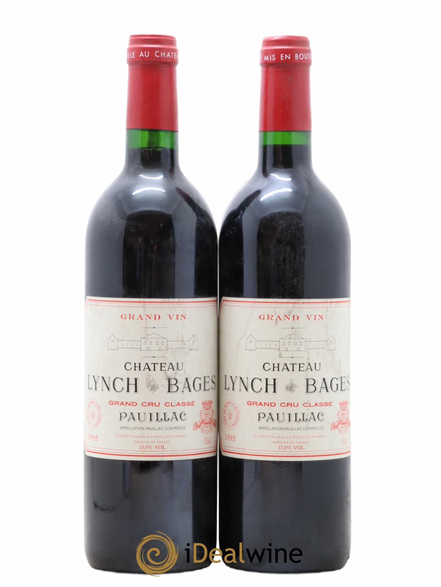 Château Lynch Bages 5ème Grand Cru Classé 1995 - Lotto di 2 bottiglie - 0